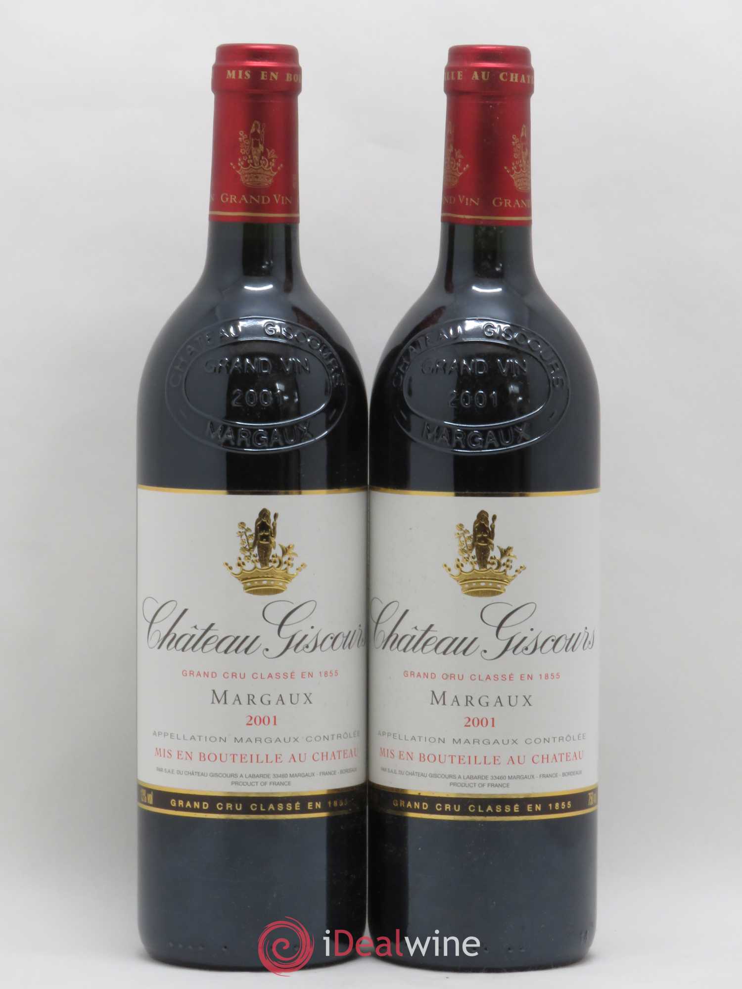 Château Giscours 3ème Grand Cru Classé 2001 - Lot de 2 bouteilles - 0