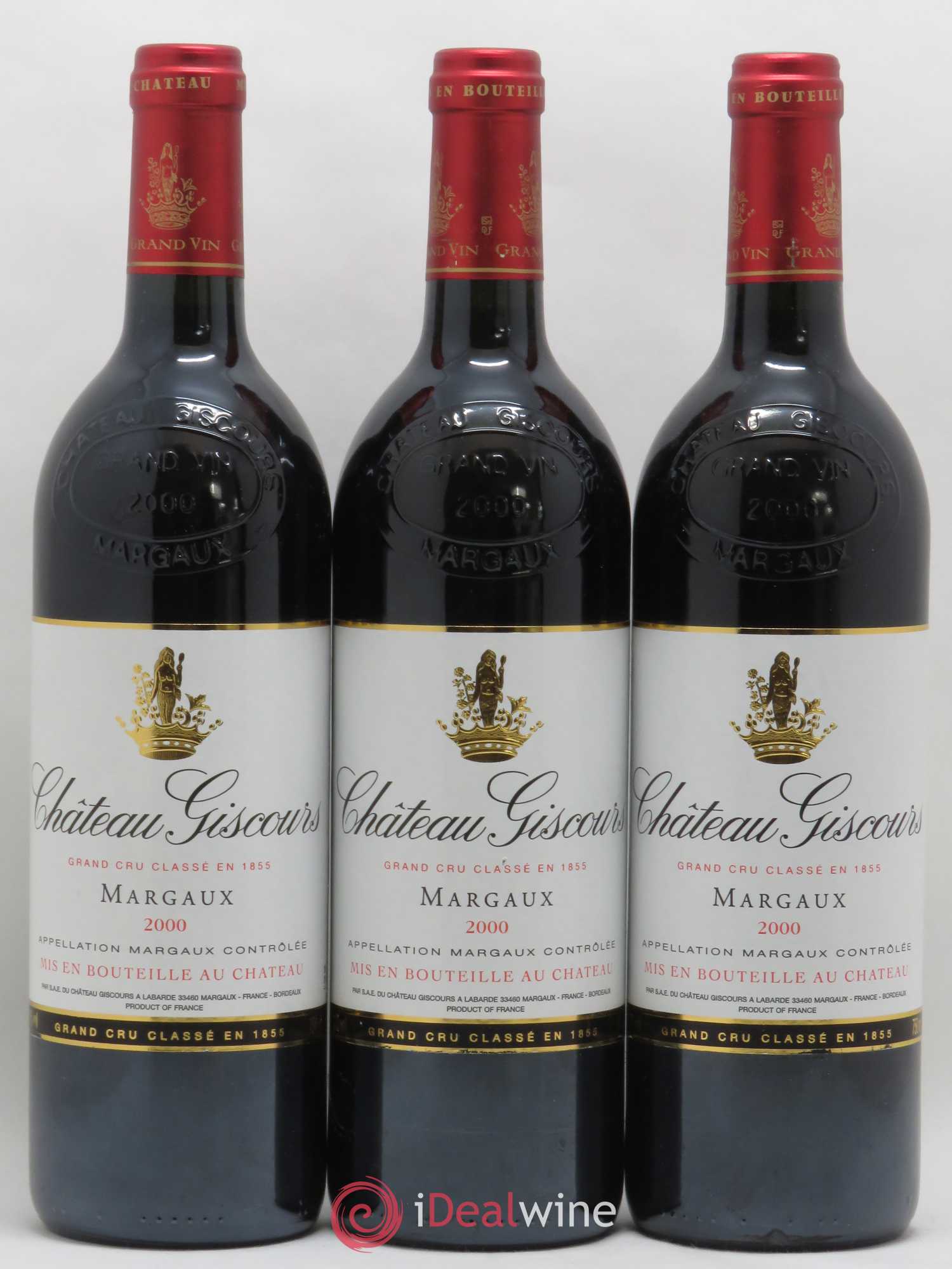 Château Giscours 3ème Grand Cru Classé 2000 - Lot de 3 bouteilles - 0