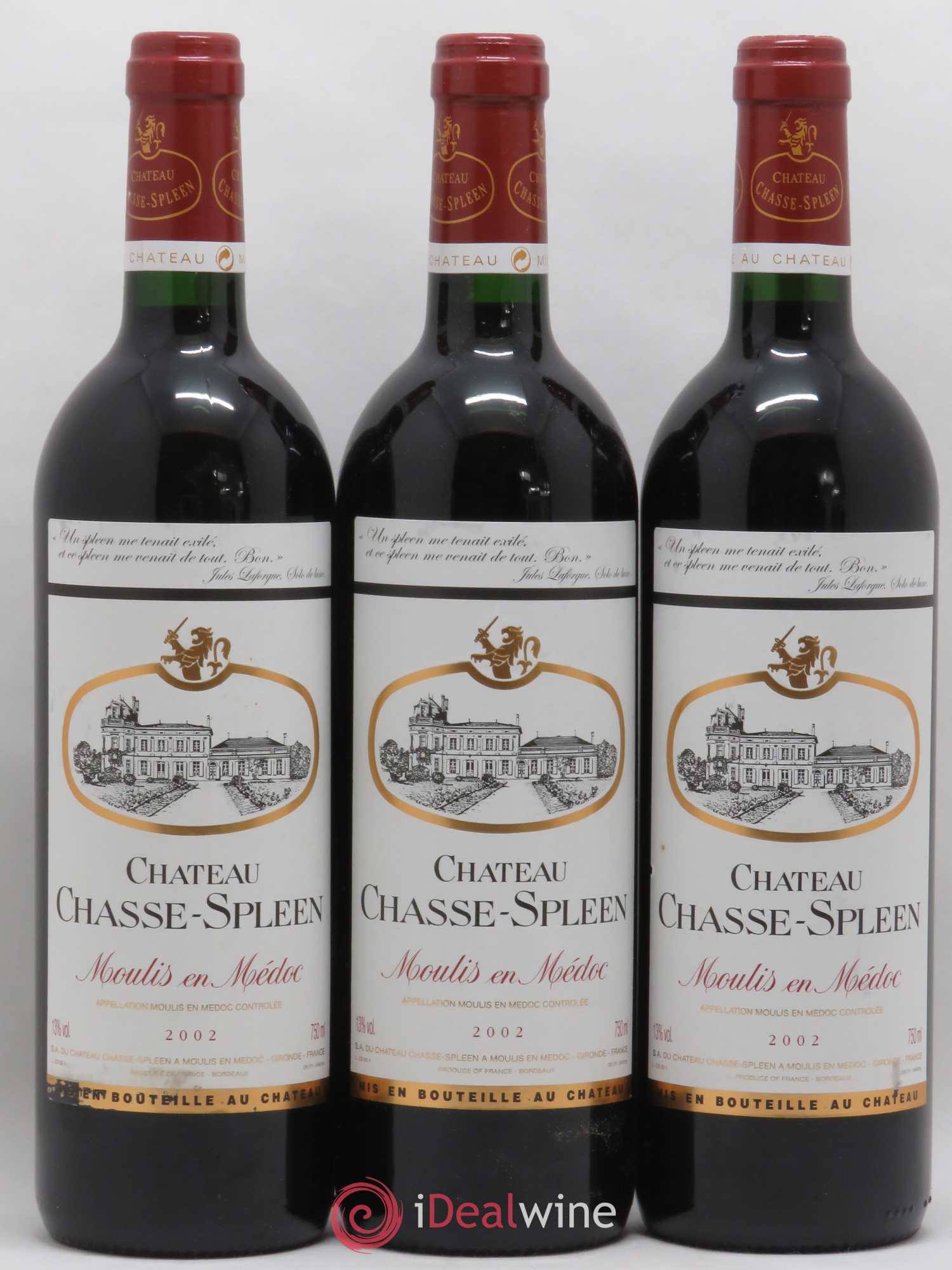 Château Chasse Spleen 2002 - Lot de 6 bouteilles - 2