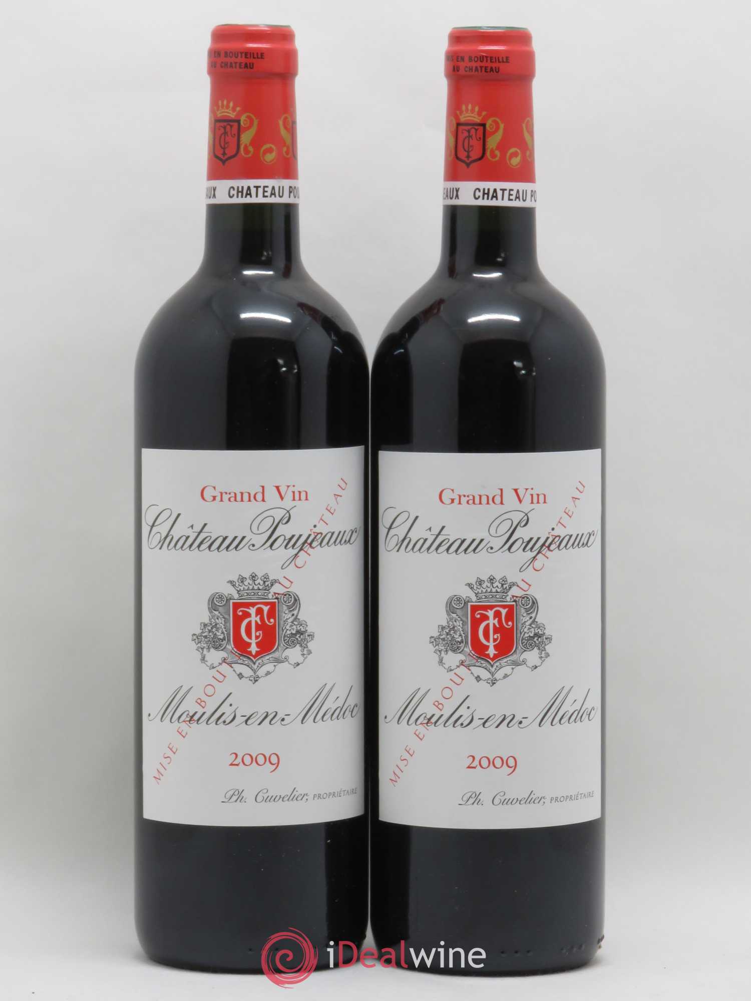 Château Poujeaux 2009 - Lot de 2 bouteilles - 0