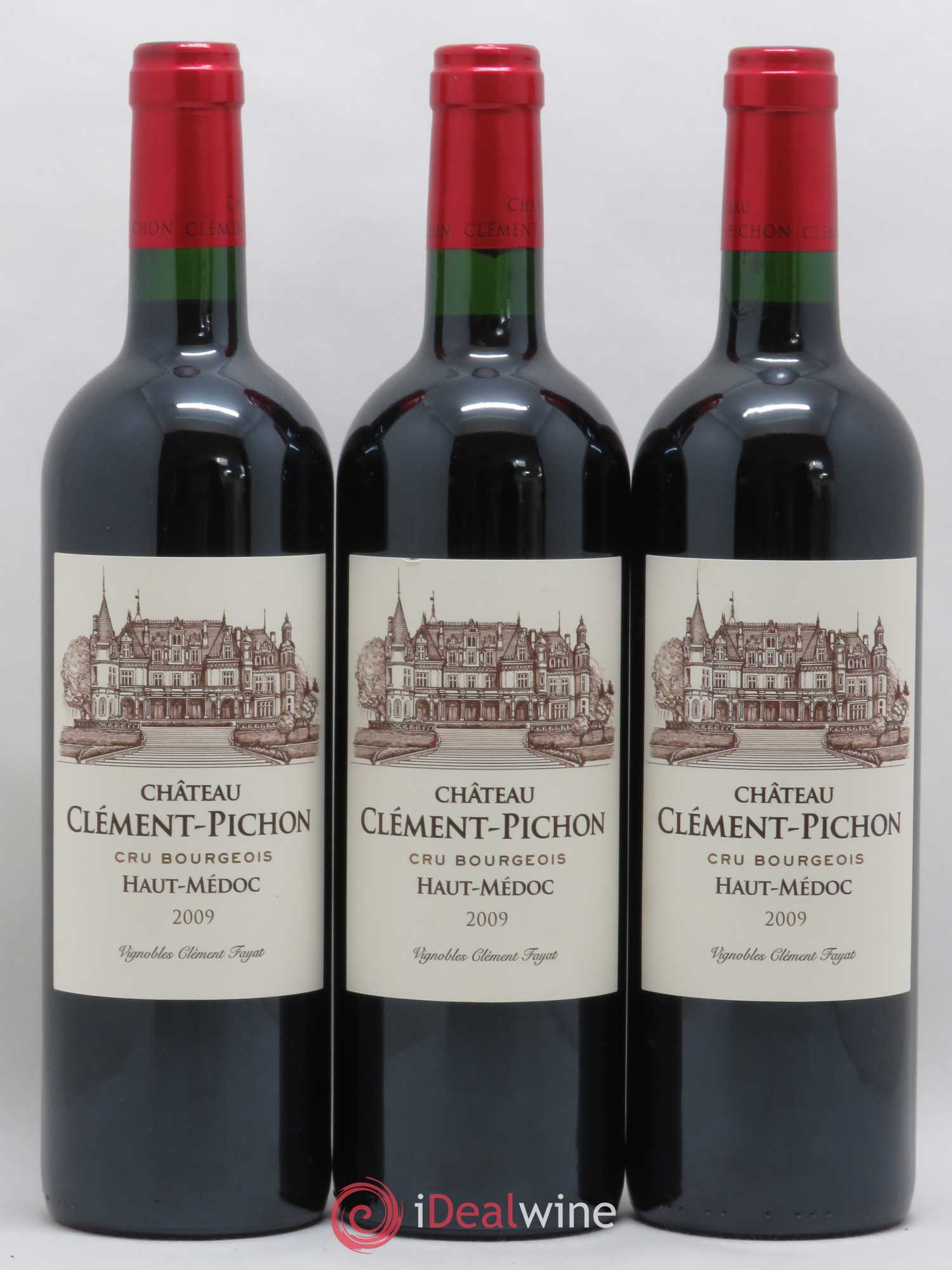 Château Clément-Pichon Cru Bourgeois 2009 - Lot de 3 bouteilles - 0