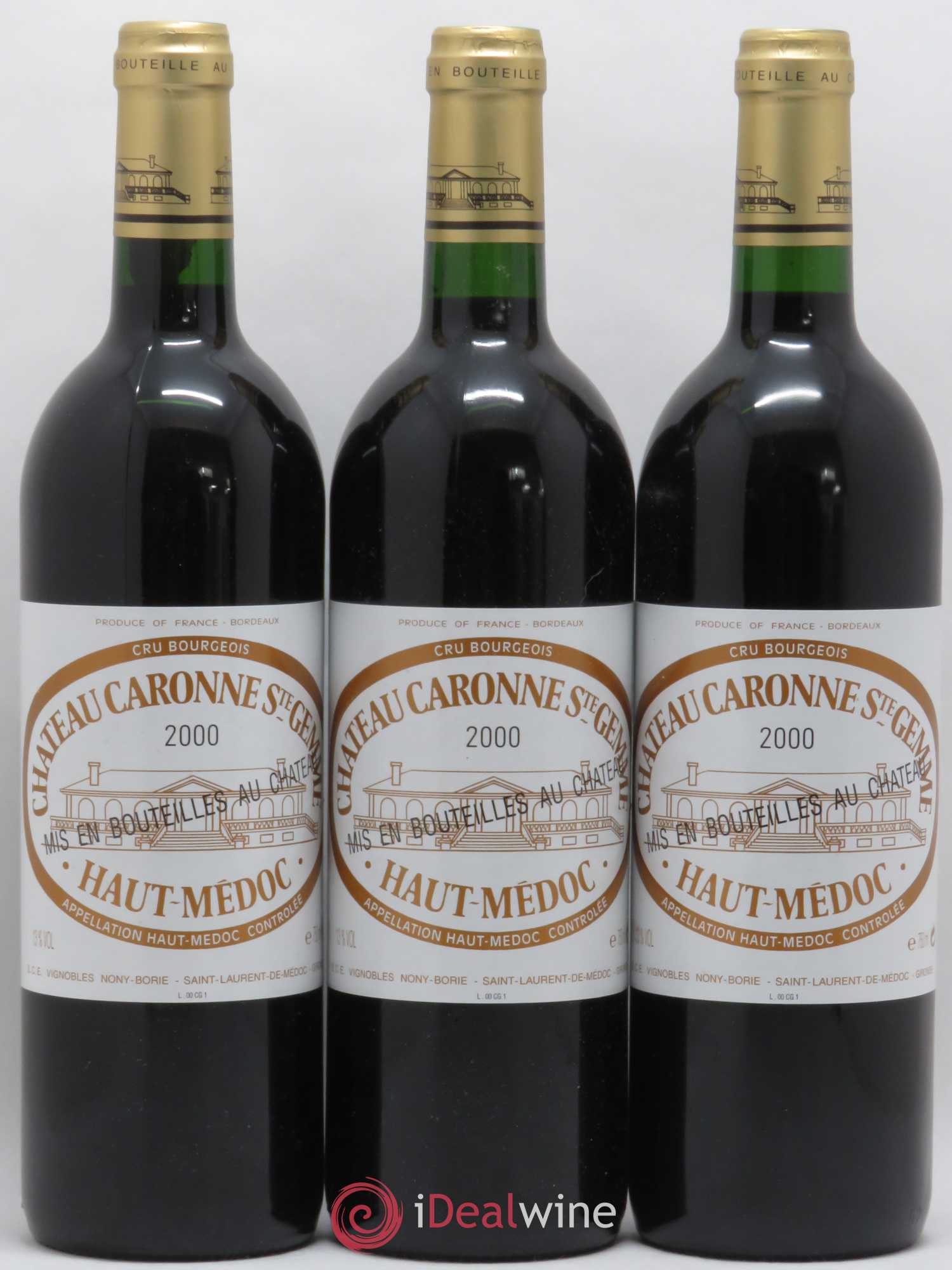 Château Caronne Sainte-Gemme Cru Bourgeois 2000 - Lot de 6 bouteilles - 1