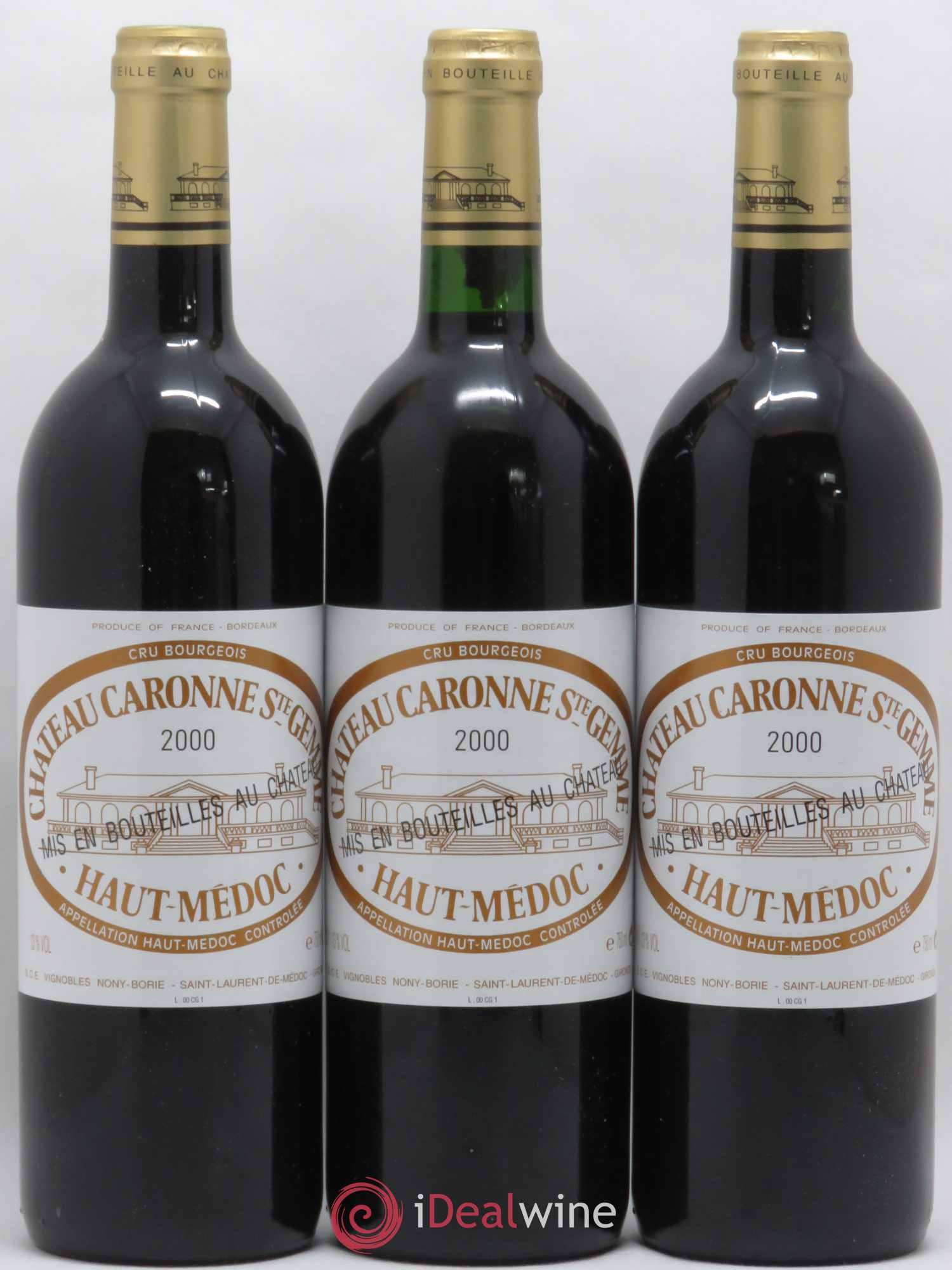 Château Caronne Sainte-Gemme Cru Bourgeois 2000 - Lot de 6 bouteilles - 2