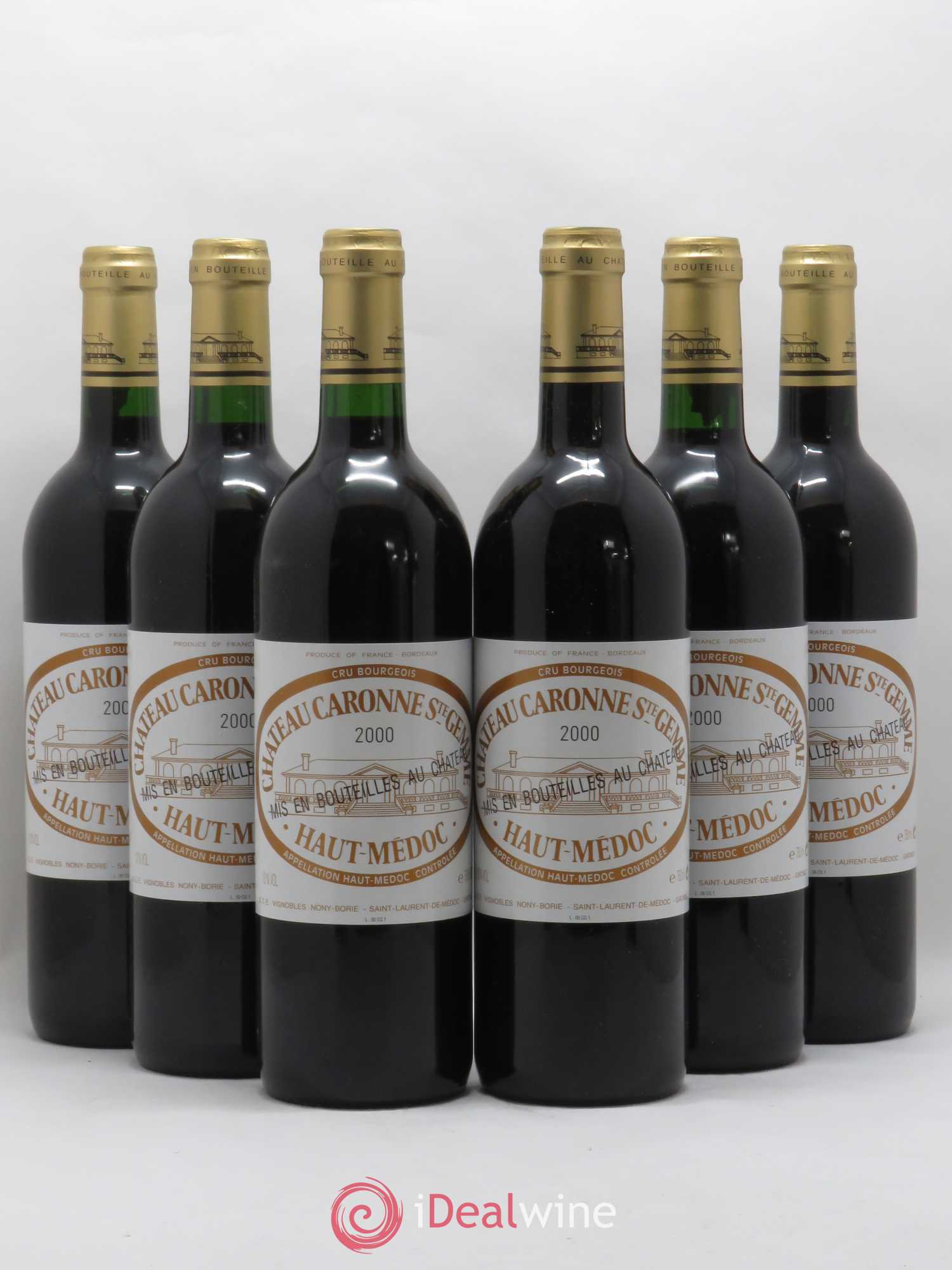 Château Caronne Sainte-Gemme Cru Bourgeois 2000 - Lot de 6 bouteilles - 0