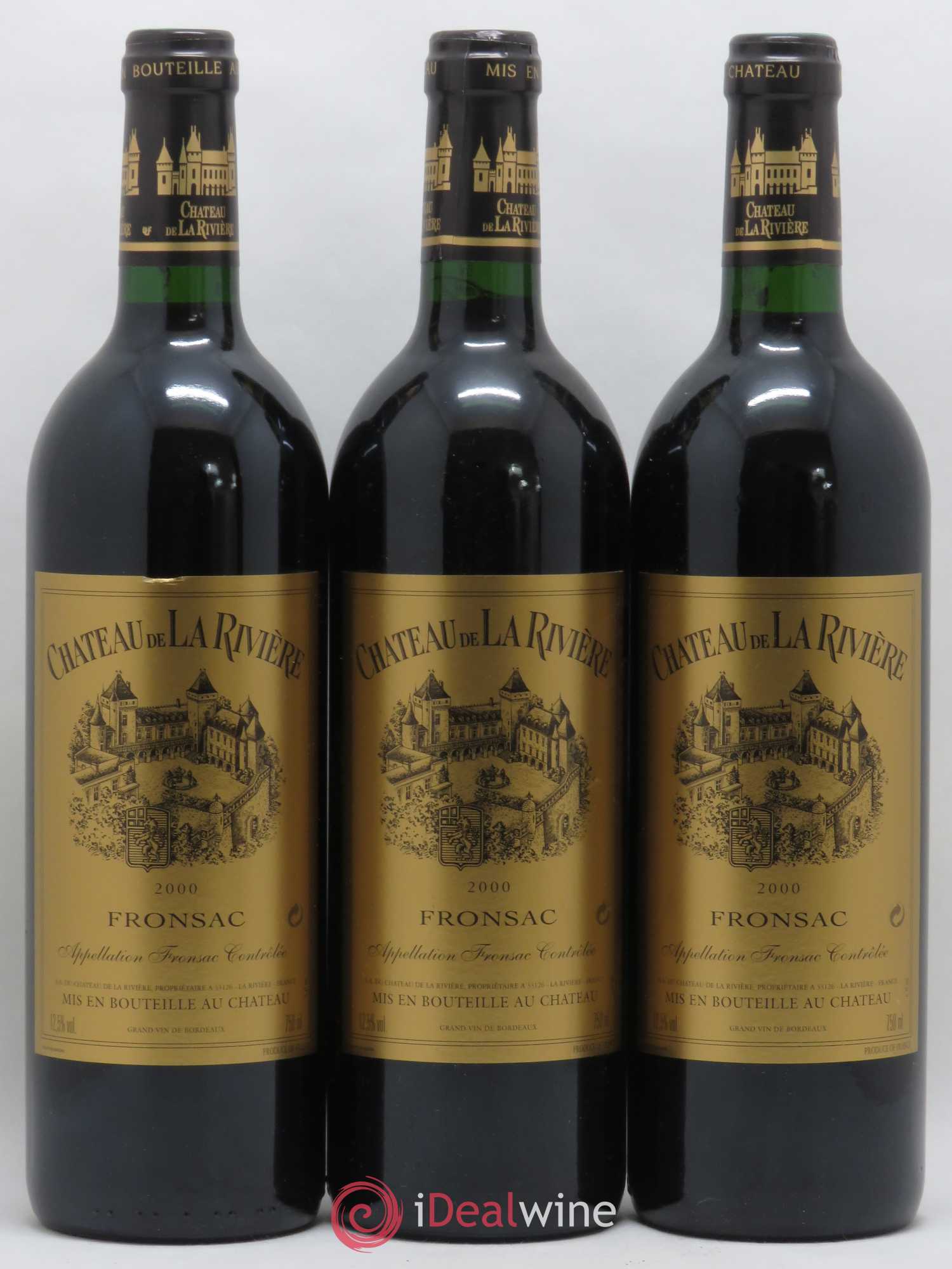 Château de La Rivière 2000 - Lot de 6 bouteilles - 1