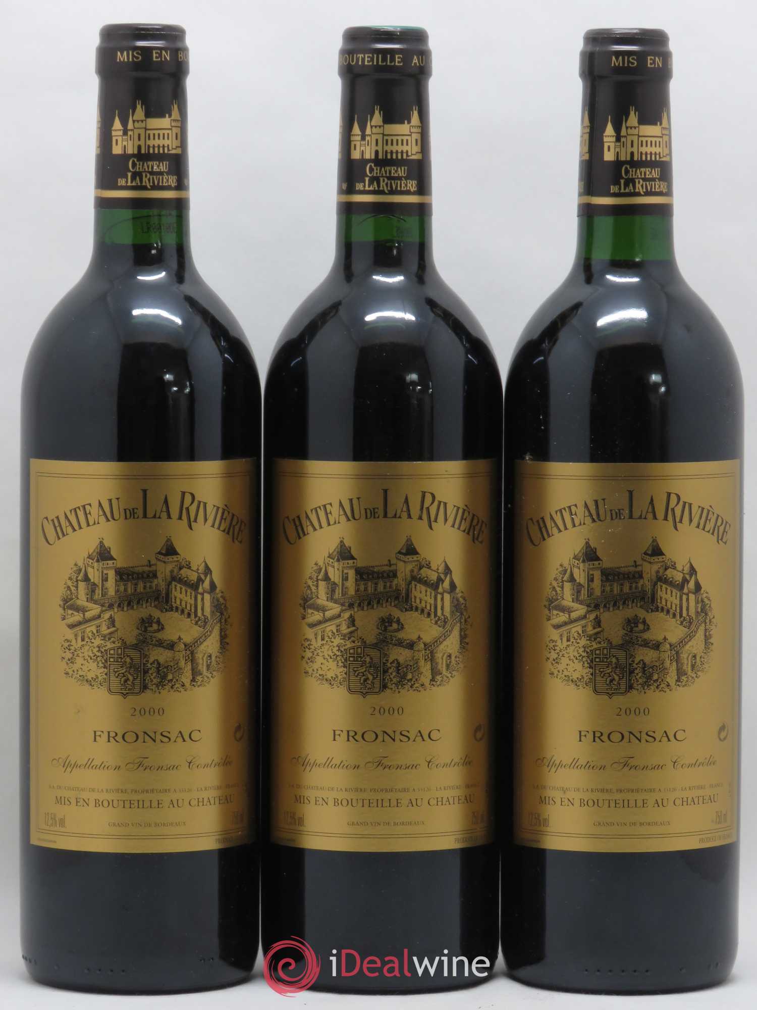 Château de La Rivière 2000 - Lot de 6 bouteilles - 2