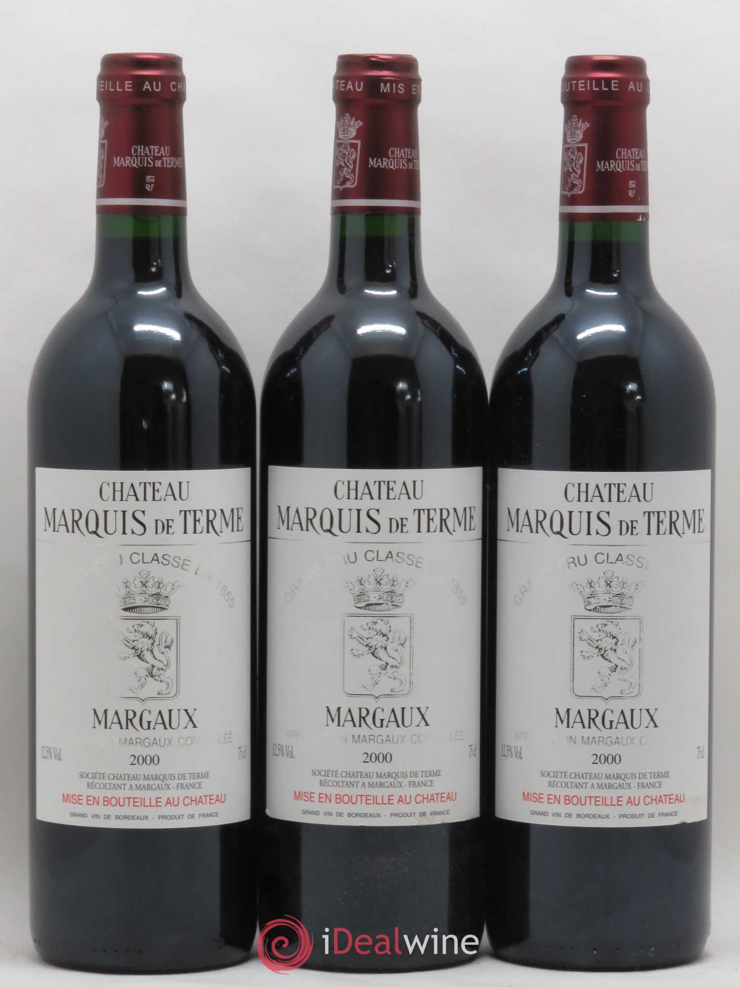 Château Marquis de Terme 4ème Grand Cru Classé 2000 - Lot de 12 bouteilles - 4