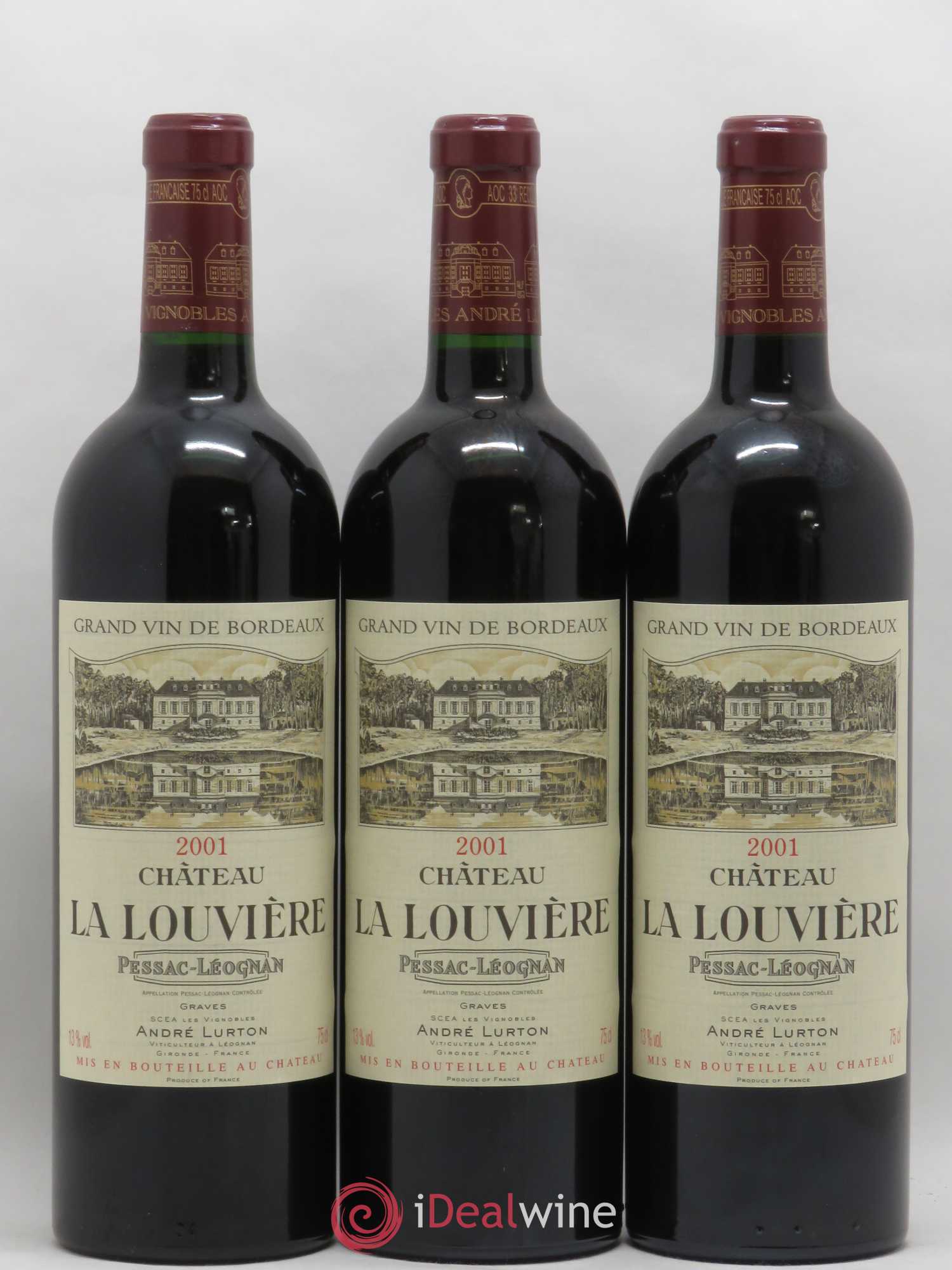 Château la Louvière 2001 - Lot de 12 bouteilles - 3