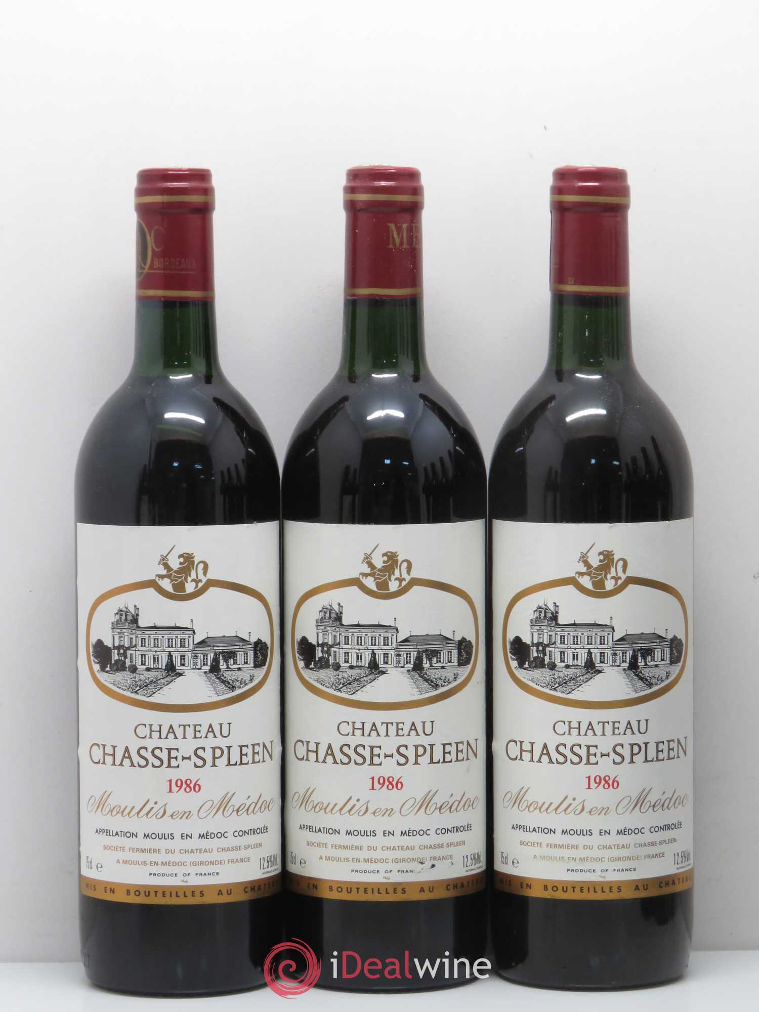 Château Chasse Spleen 1986 - Lot de 12 bouteilles - 2