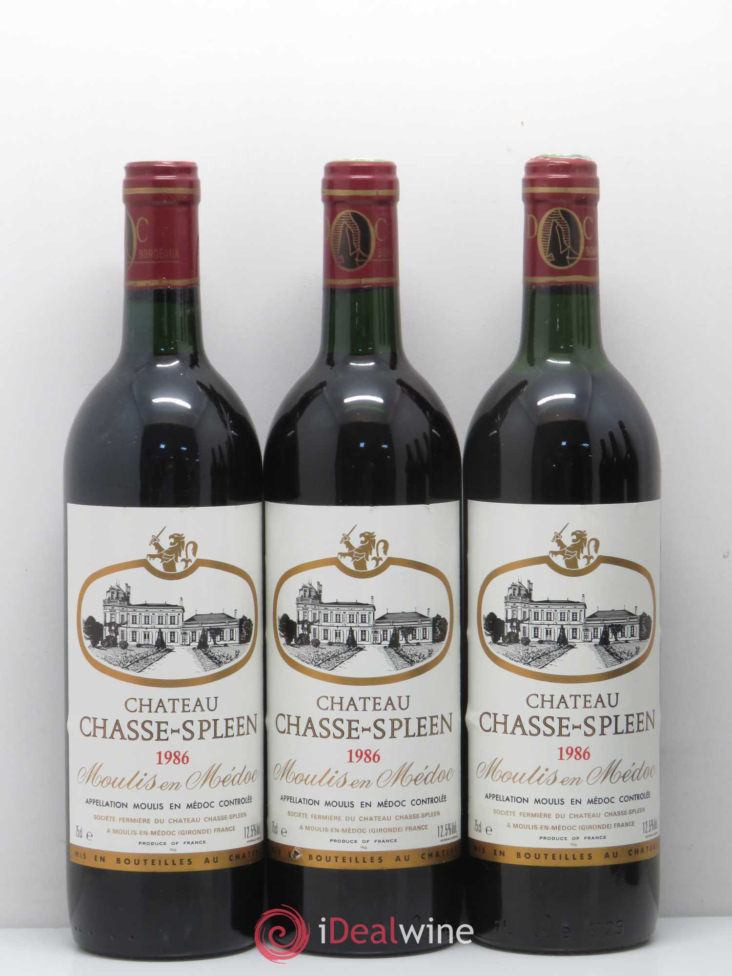 Château Chasse Spleen 1986 - Lot de 12 bouteilles - 3