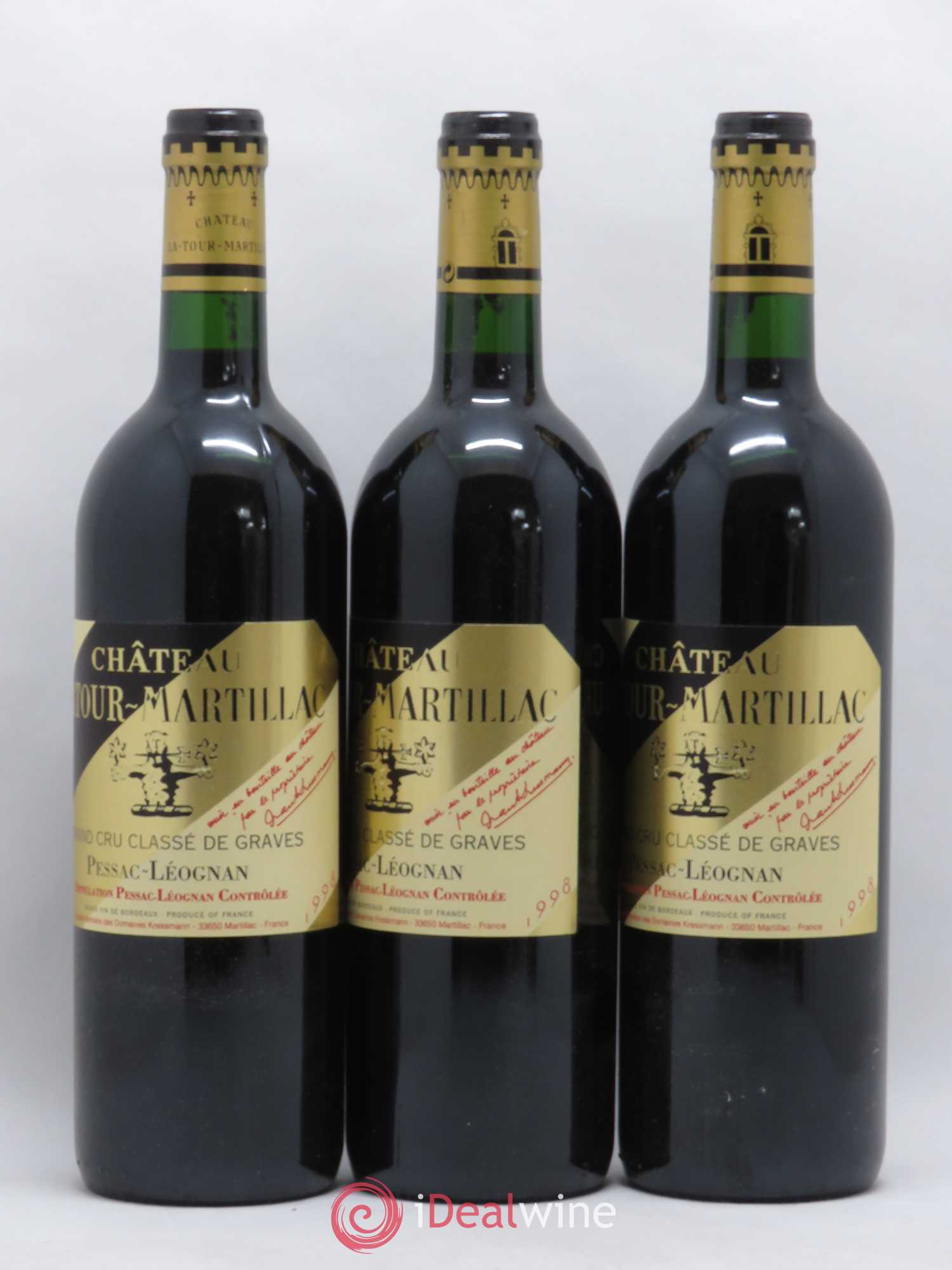 Château Latour-Martillac Cru Classé de Graves 1998 - Lot de 12 bouteilles - 3