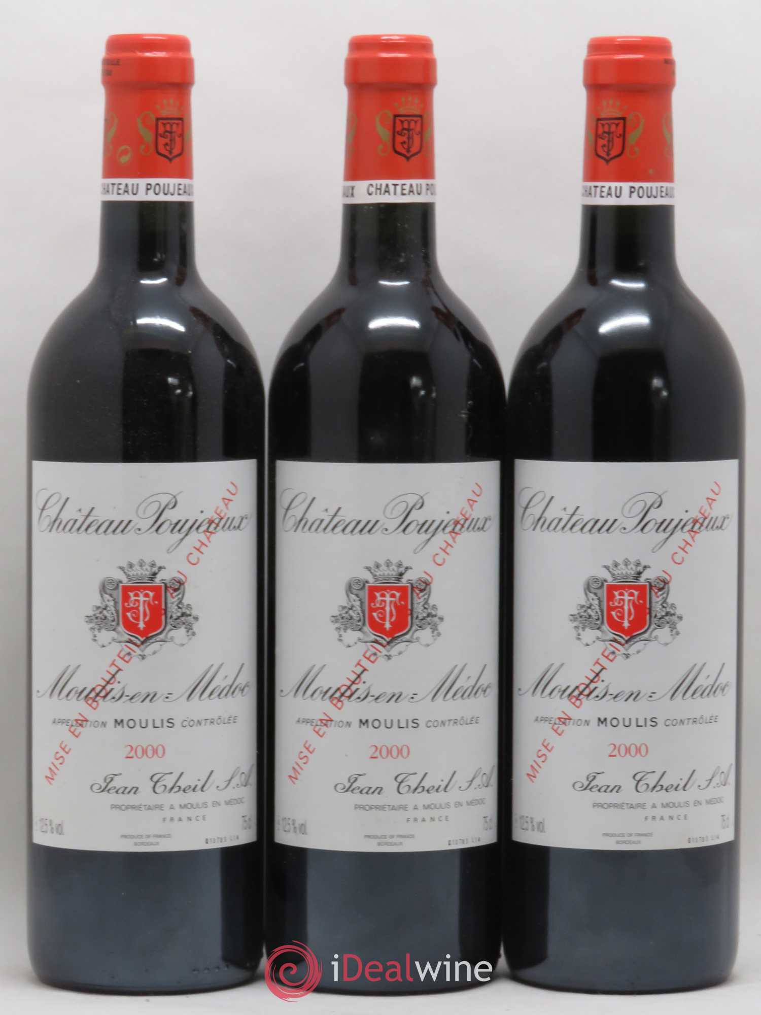 Château Poujeaux 2000 - Lot de 12 bouteilles - 1