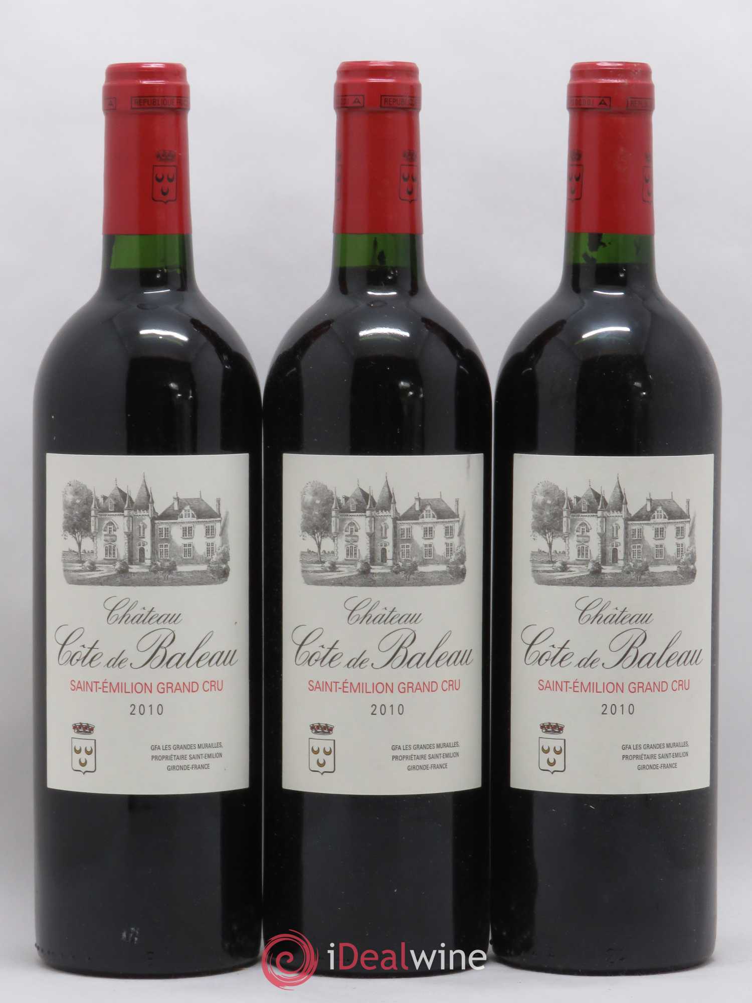 Château Côte de Baleau Grand Cru Classé 2010 - Lot de 6 bouteilles - 1