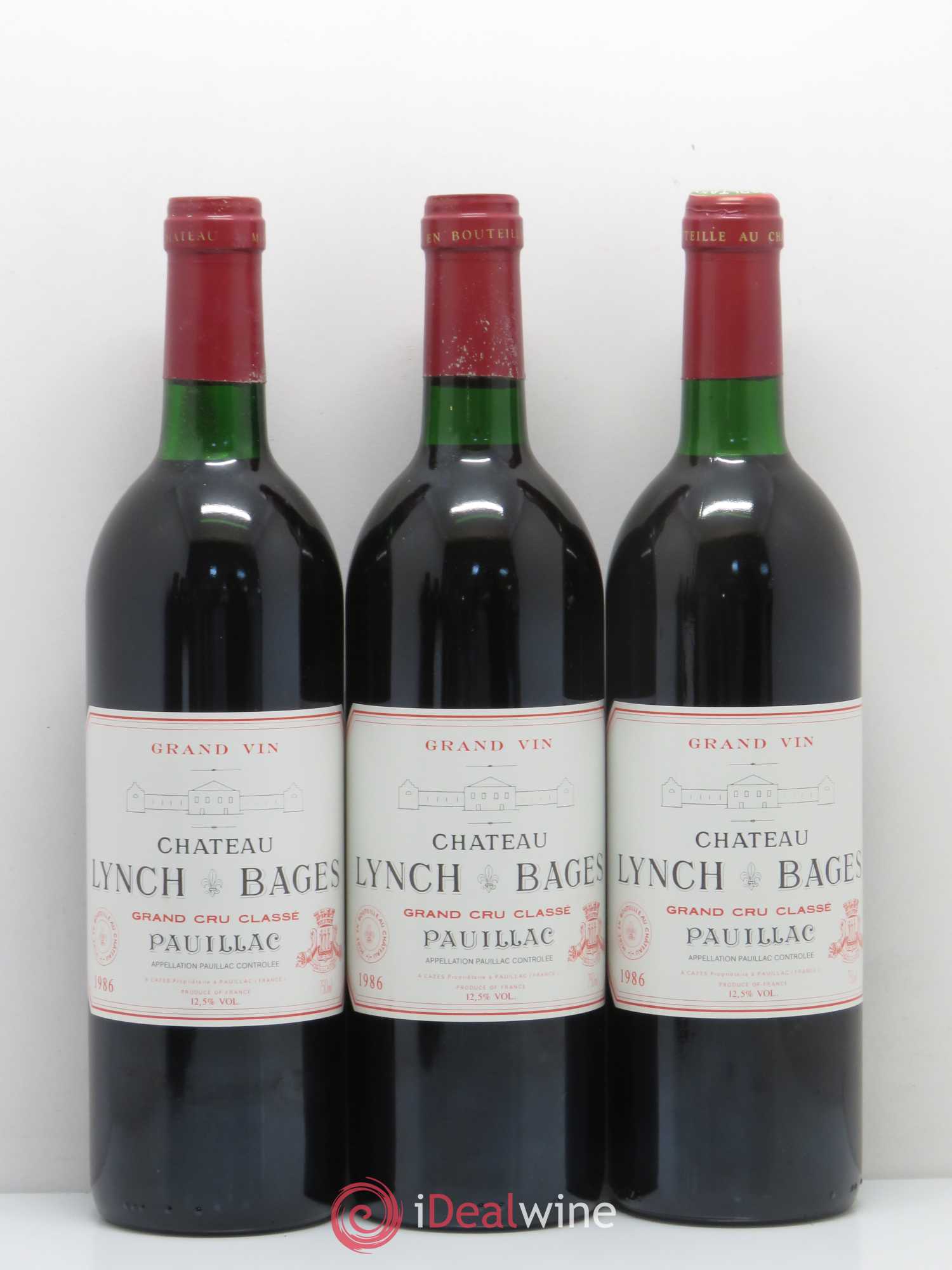 Château Lynch Bages 5ème Grand Cru Classé 1986 - Lot de 12 bouteilles - 3