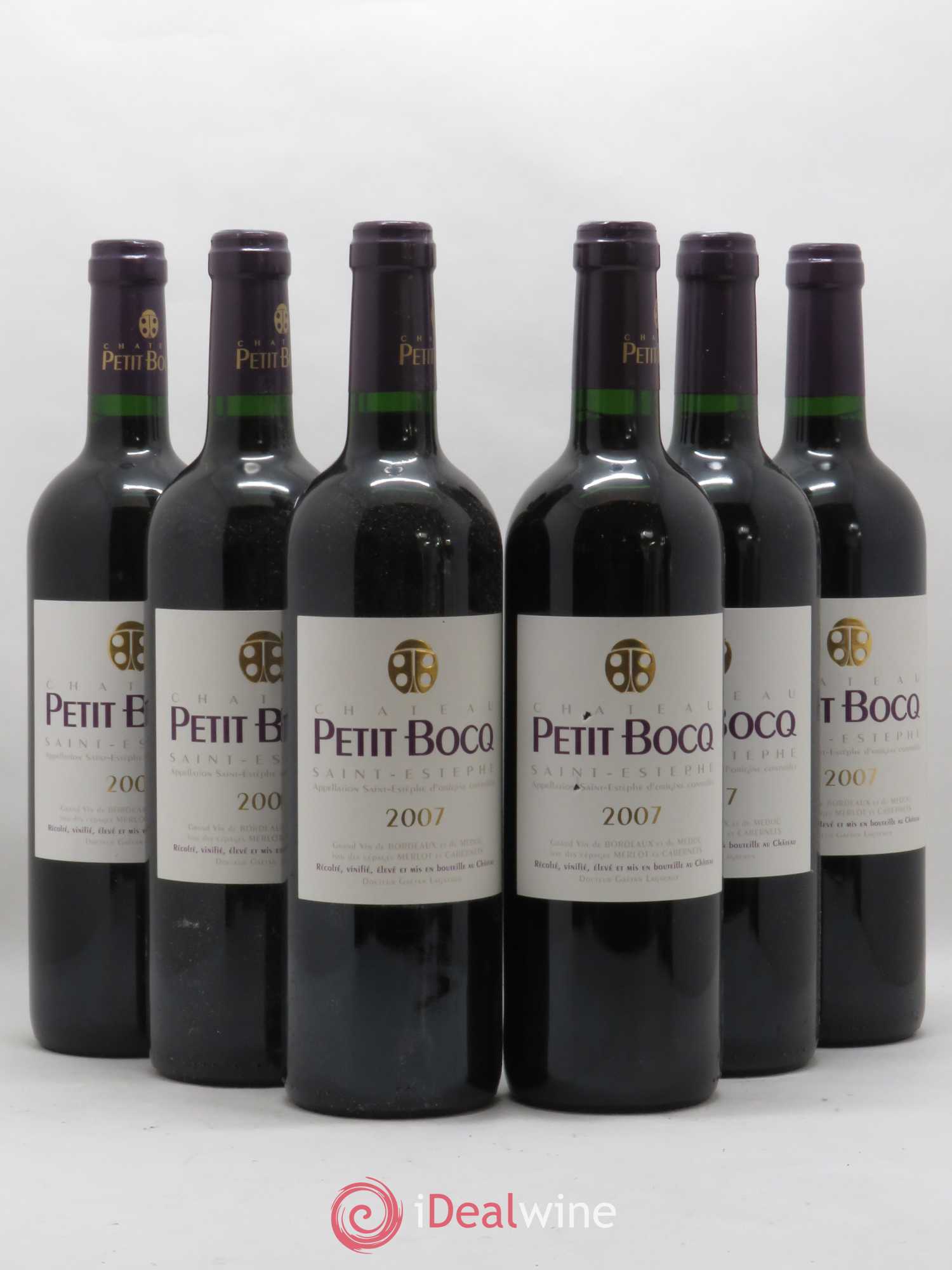 Château Petit Bocq Cru Bourgeois 2007 - Lot de 6 bouteilles - 0