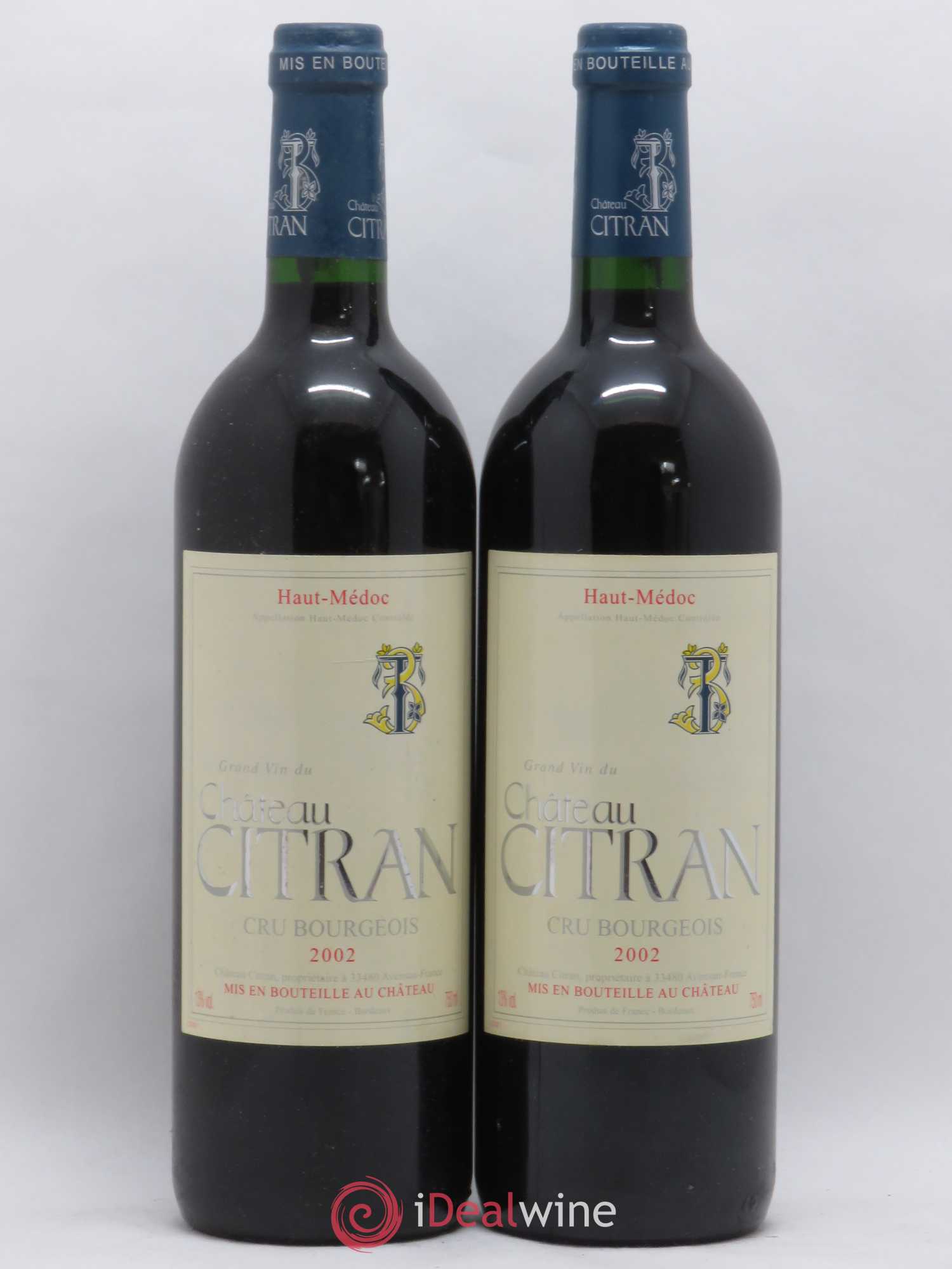 Château Citran Cru Bourgeois 2002 - Lot de 2 bouteilles - 0