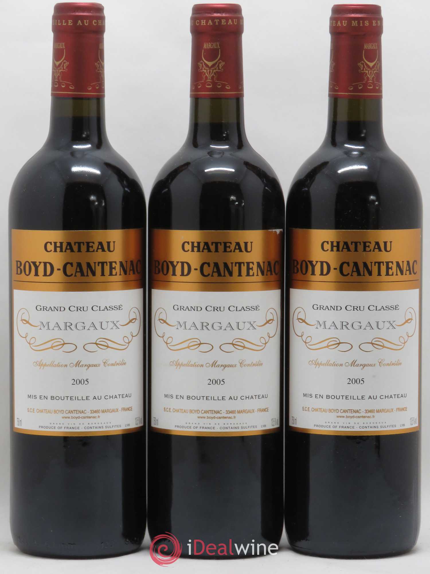 Château Boyd Cantenac 3ème Grand Cru Classé 2005 - Lot de 6 bouteilles - 1