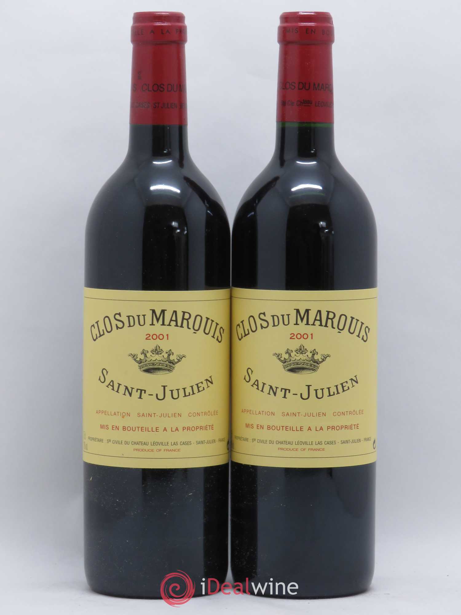 Clos du Marquis 2001 - Lot de 2 bouteilles - 0