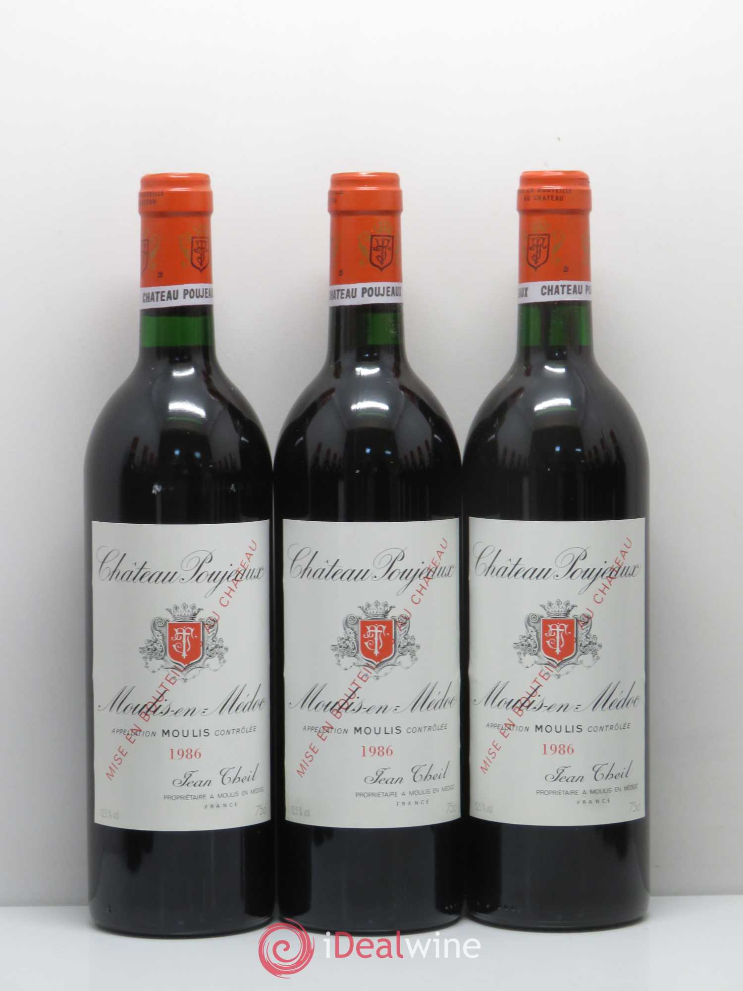 Château Poujeaux 1986 - Lot de 12 bouteilles - 2