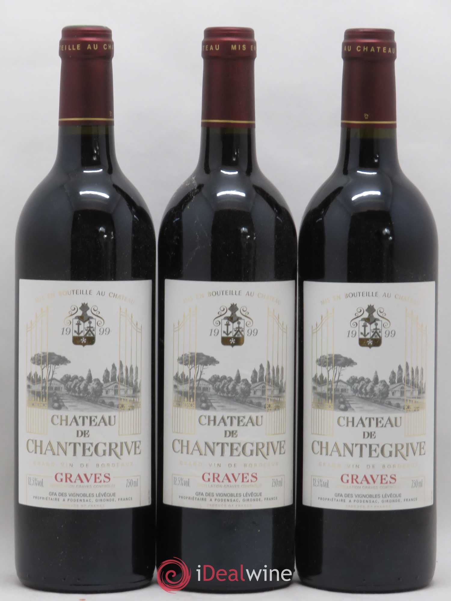 Château de Chantegrive 1999 - Lot de 12 bouteilles - 2