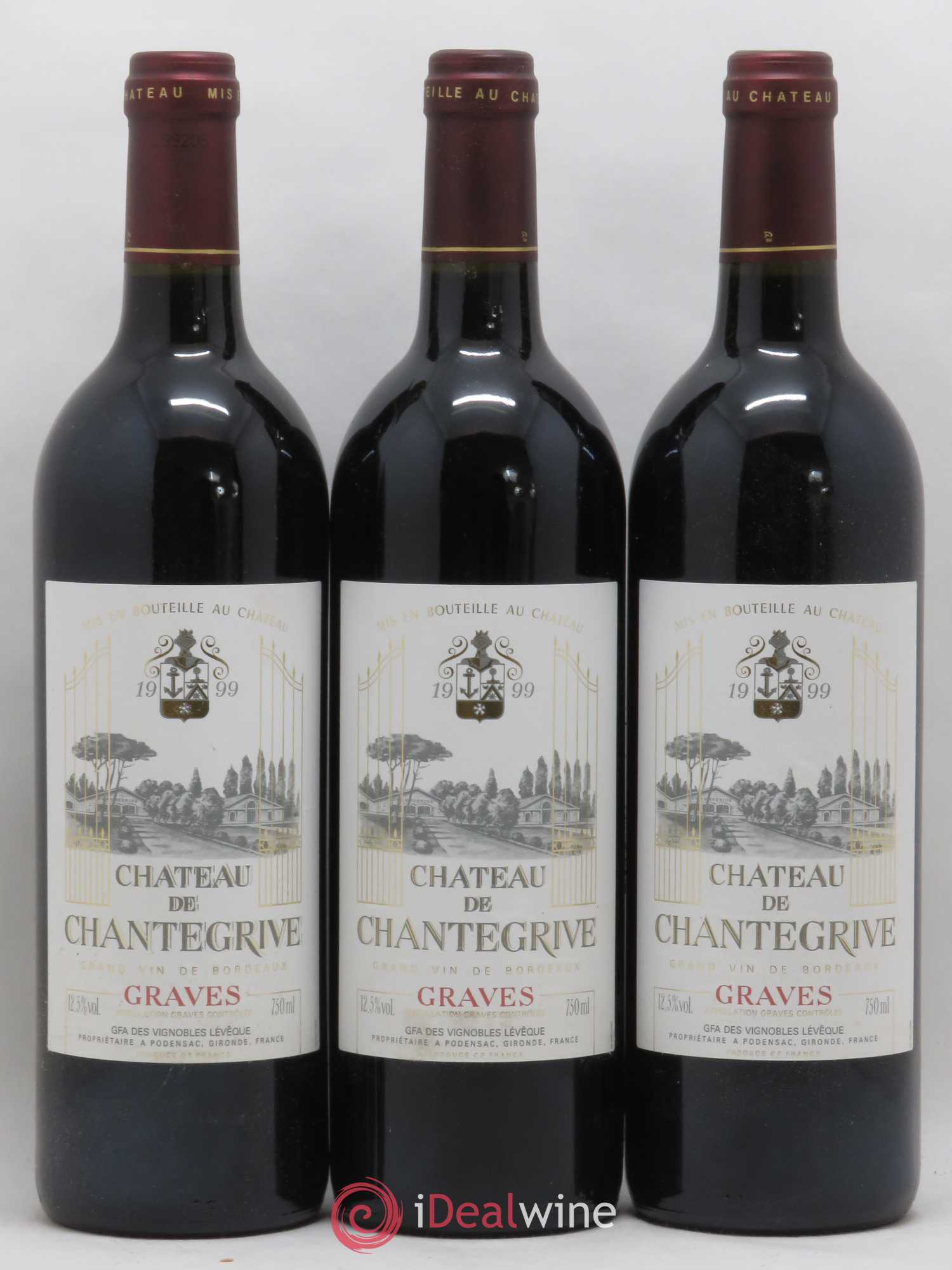 Château de Chantegrive 1999 - Lot de 12 bouteilles - 3