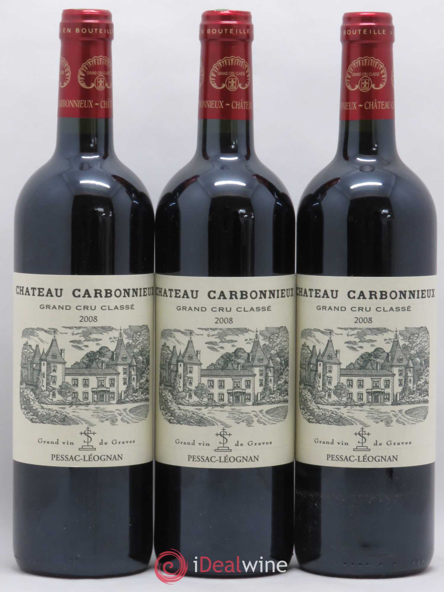 Château Carbonnieux Cru Classé de Graves 2008 - Lot de 12 bouteilles - 2