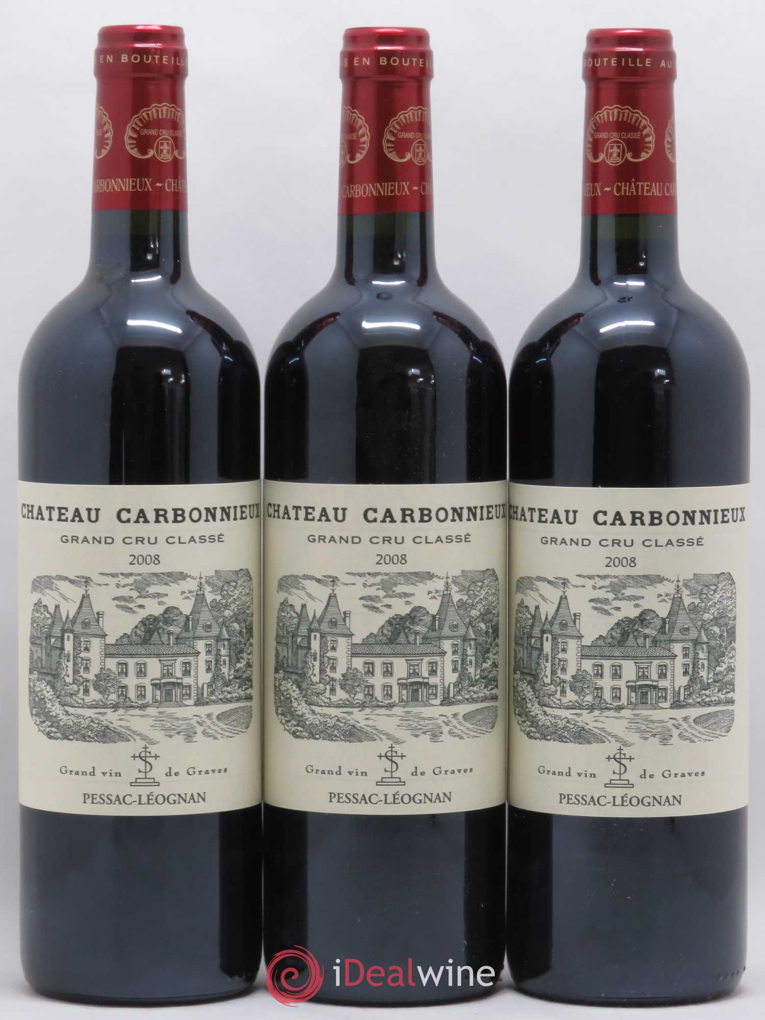 Château Carbonnieux Cru Classé de Graves 2008 - Lot de 12 bouteilles - 3
