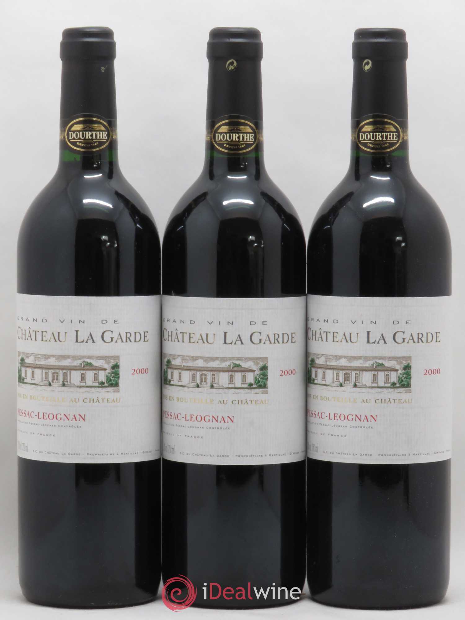 Château la Garde 2000 - Lot de 6 bouteilles - 1