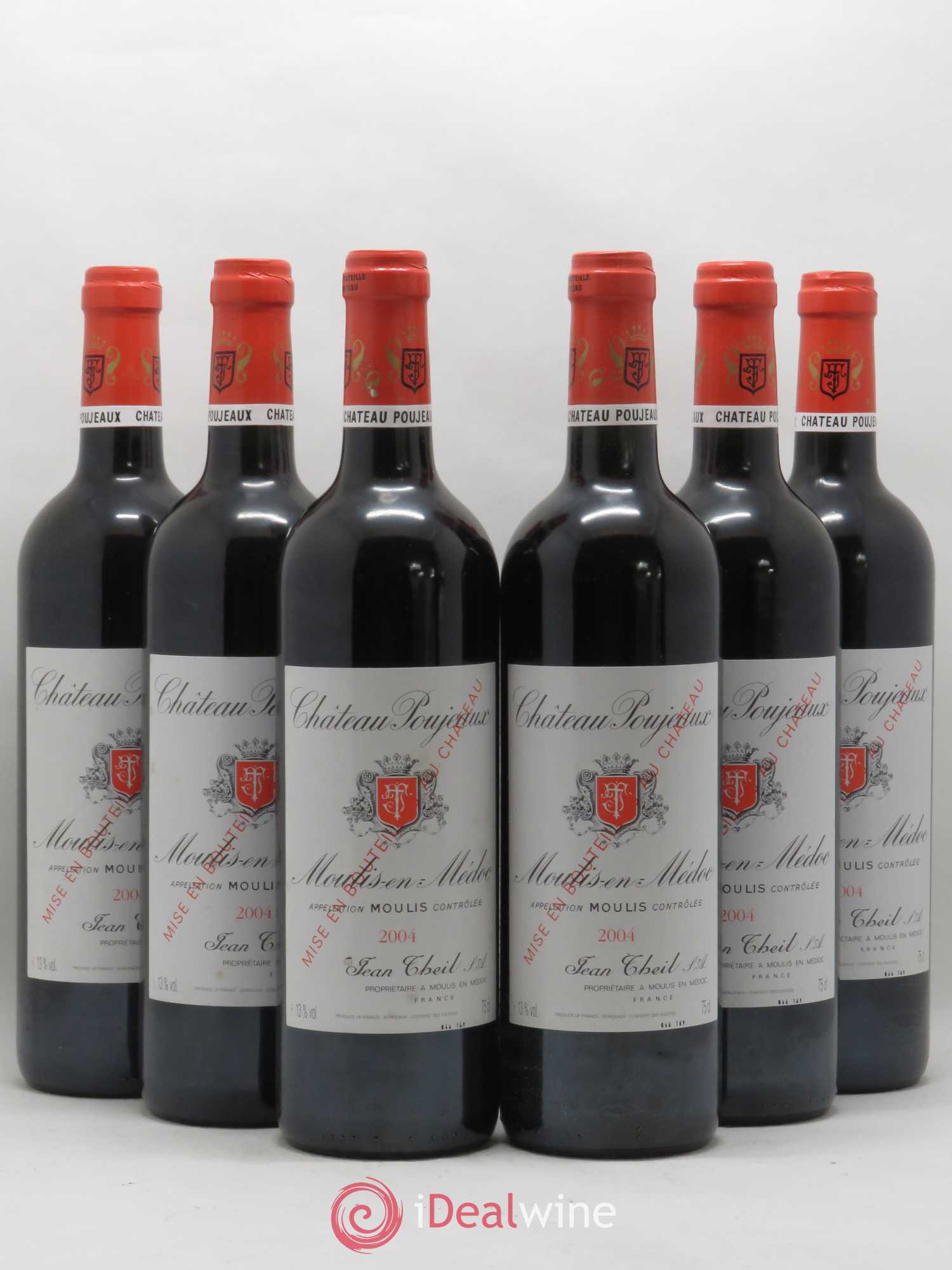 Château Poujeaux 2004 - Lot de 6 bouteilles - 0