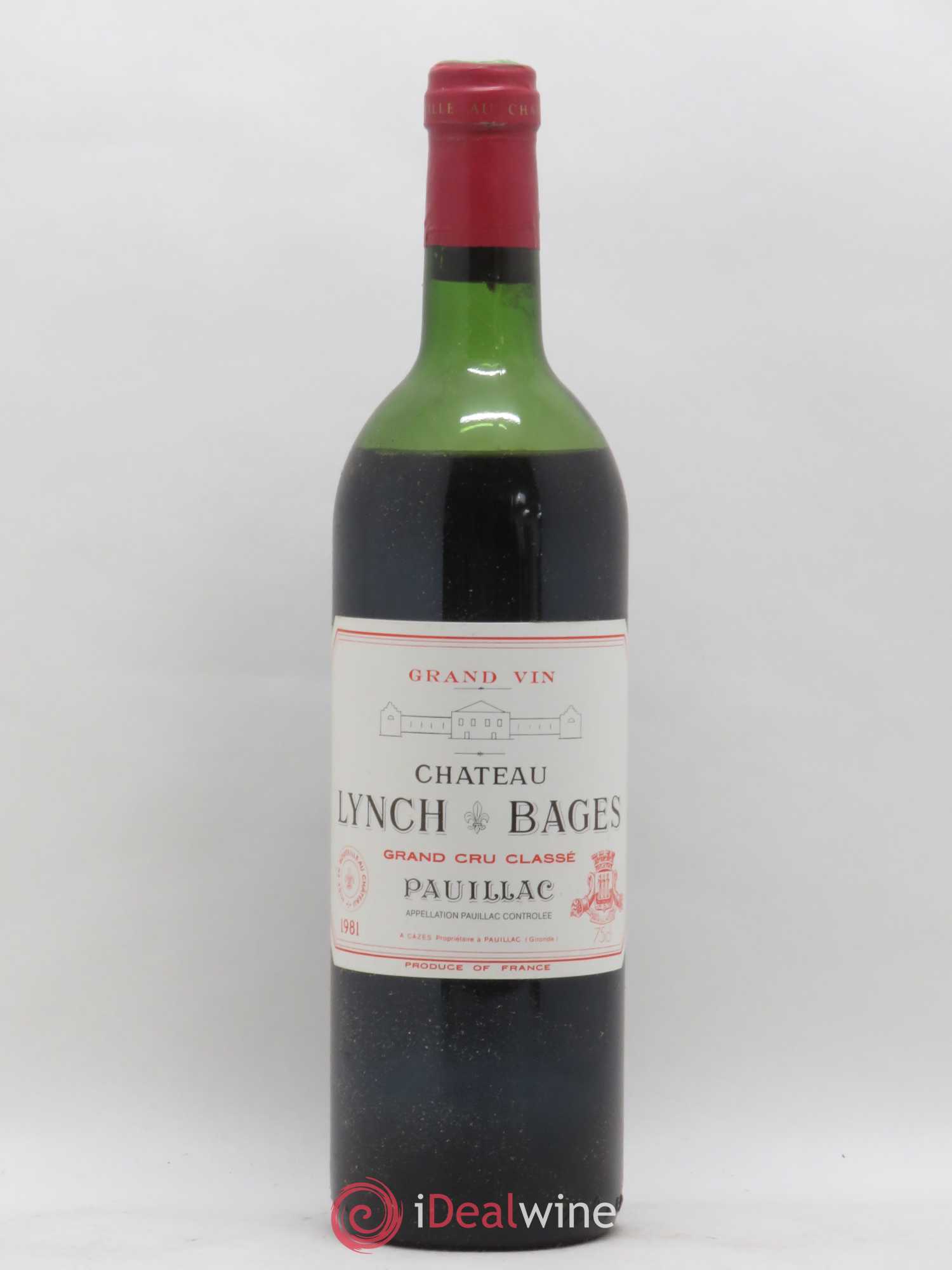 Château Lynch Bages 5ème Grand Cru Classé 1981 - Lot de 1 bouteille - 0