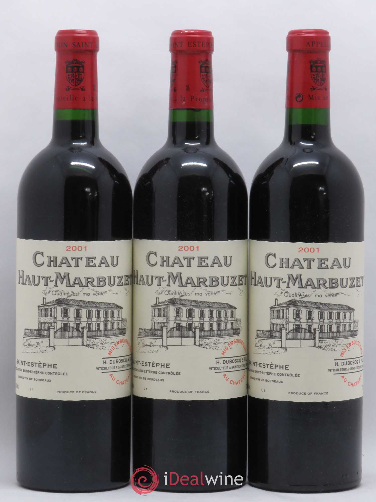 Château Haut Marbuzet 2001 - Lot de 6 bouteilles - 2