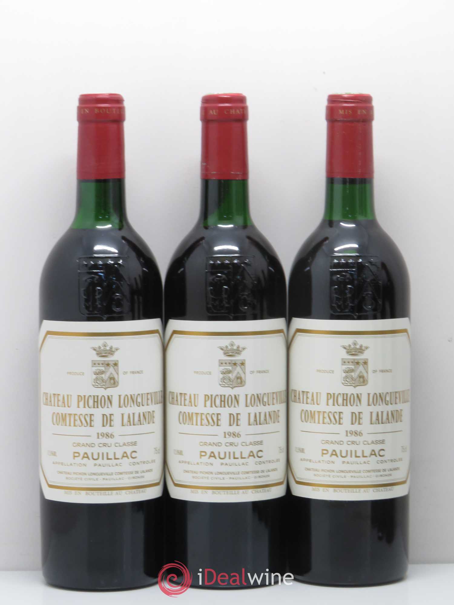 Château Pichon Longueville Comtesse de Lalande 2ème Grand Cru Classé 1986 - Lot de 12 bouteilles - 2