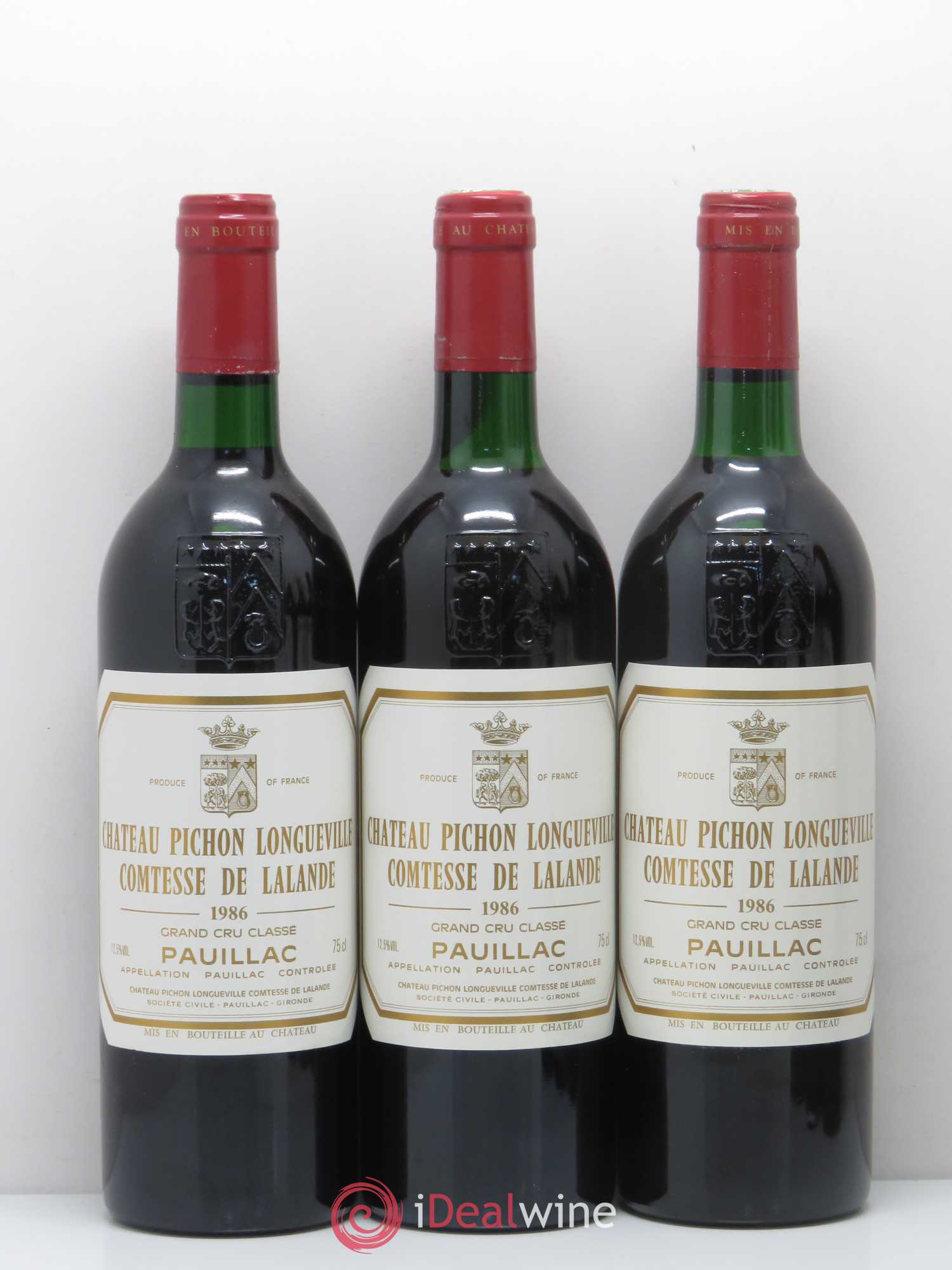 Château Pichon Longueville Comtesse de Lalande 2ème Grand Cru Classé 1986 - Lot de 12 bouteilles - 3