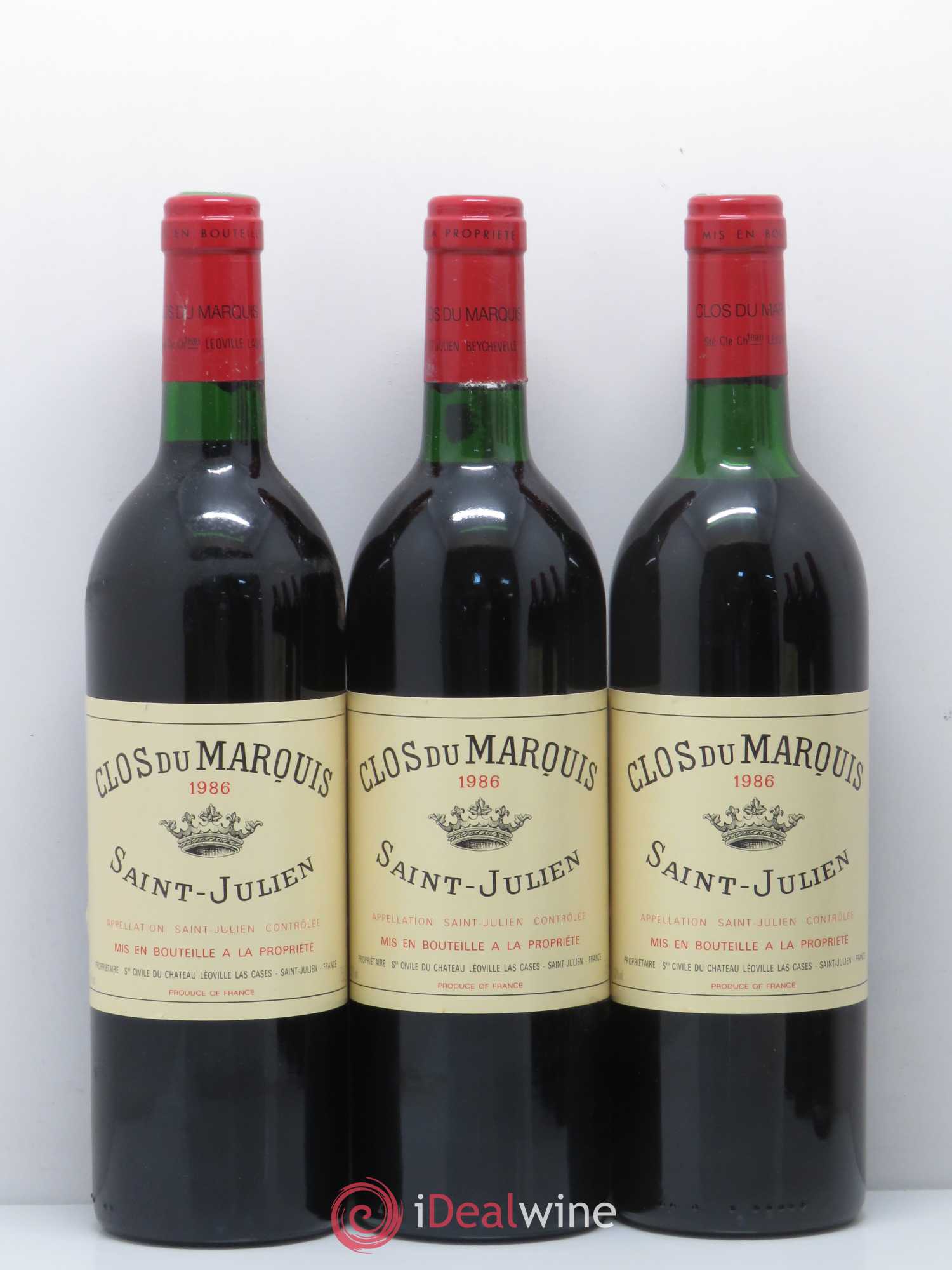 Clos du Marquis 1986 - Lot de 12 bouteilles - 3