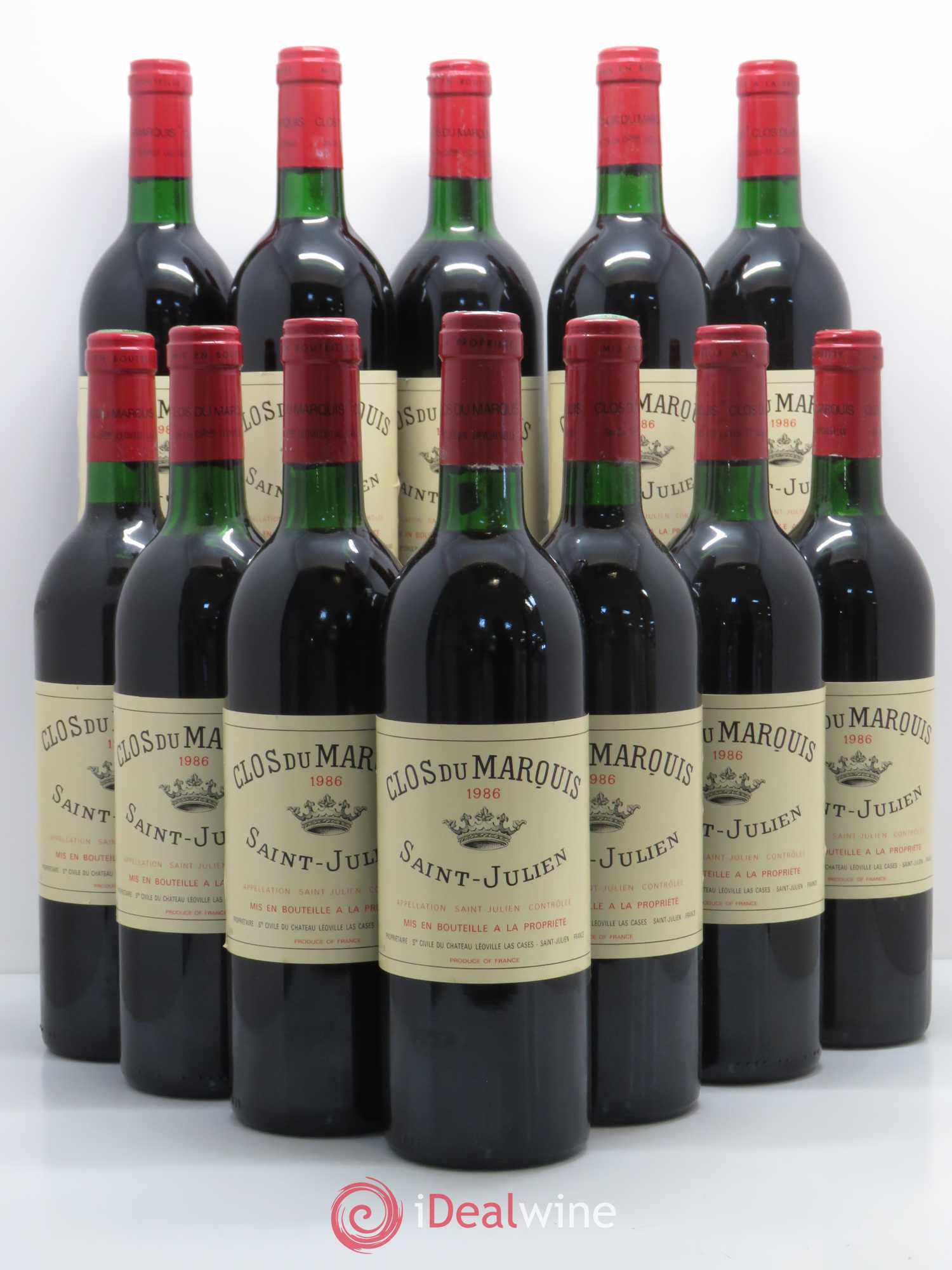 Clos du Marquis 1986 - Lot de 12 bouteilles - 0