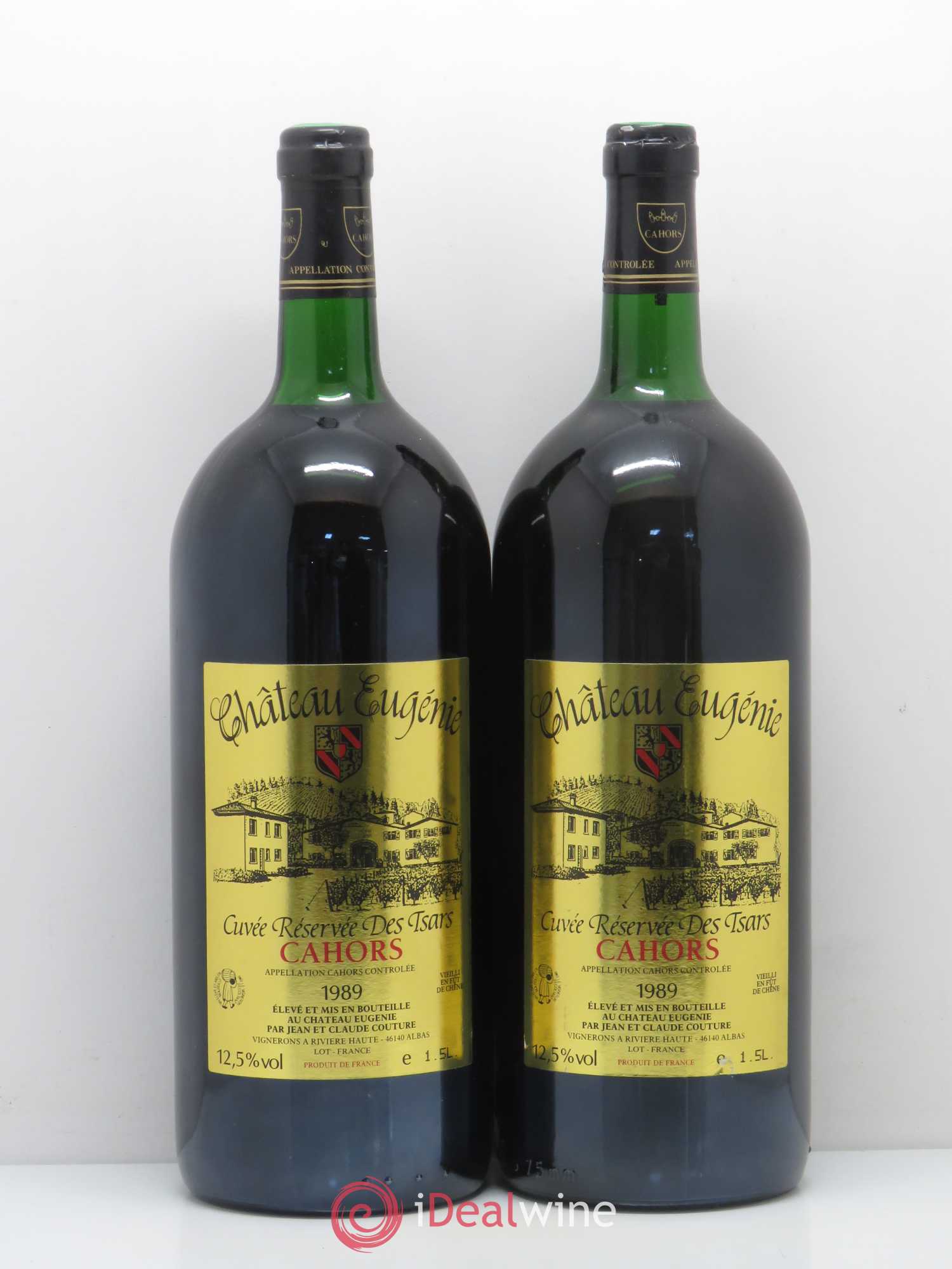 Cahors Reserve des Tsars Château Eugenie 1989 - Posten von 2 Magnum - 0