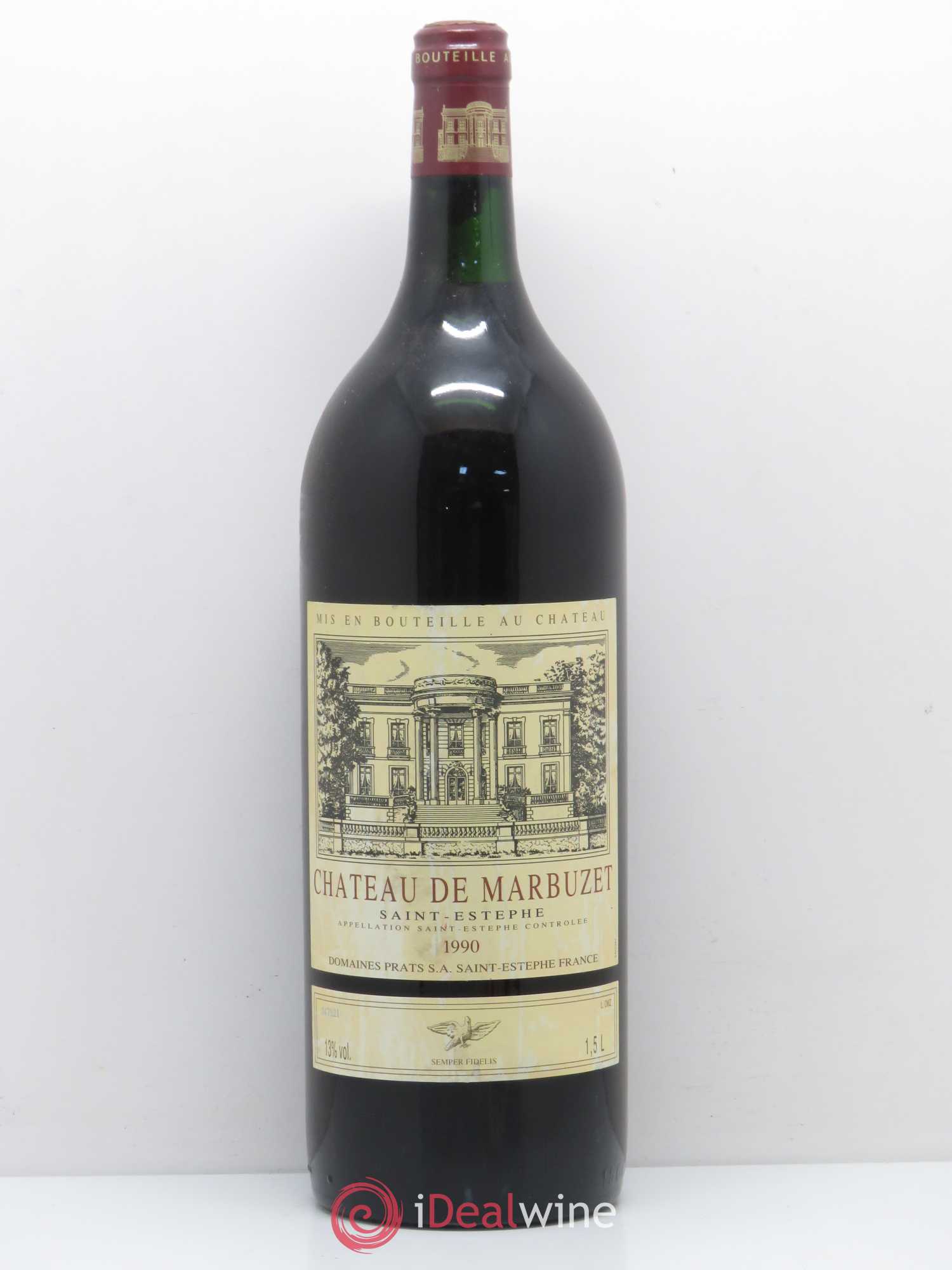 Château de Marbuzet Cru Bourgeois 1990 - Lot de 1 magnum - 0
