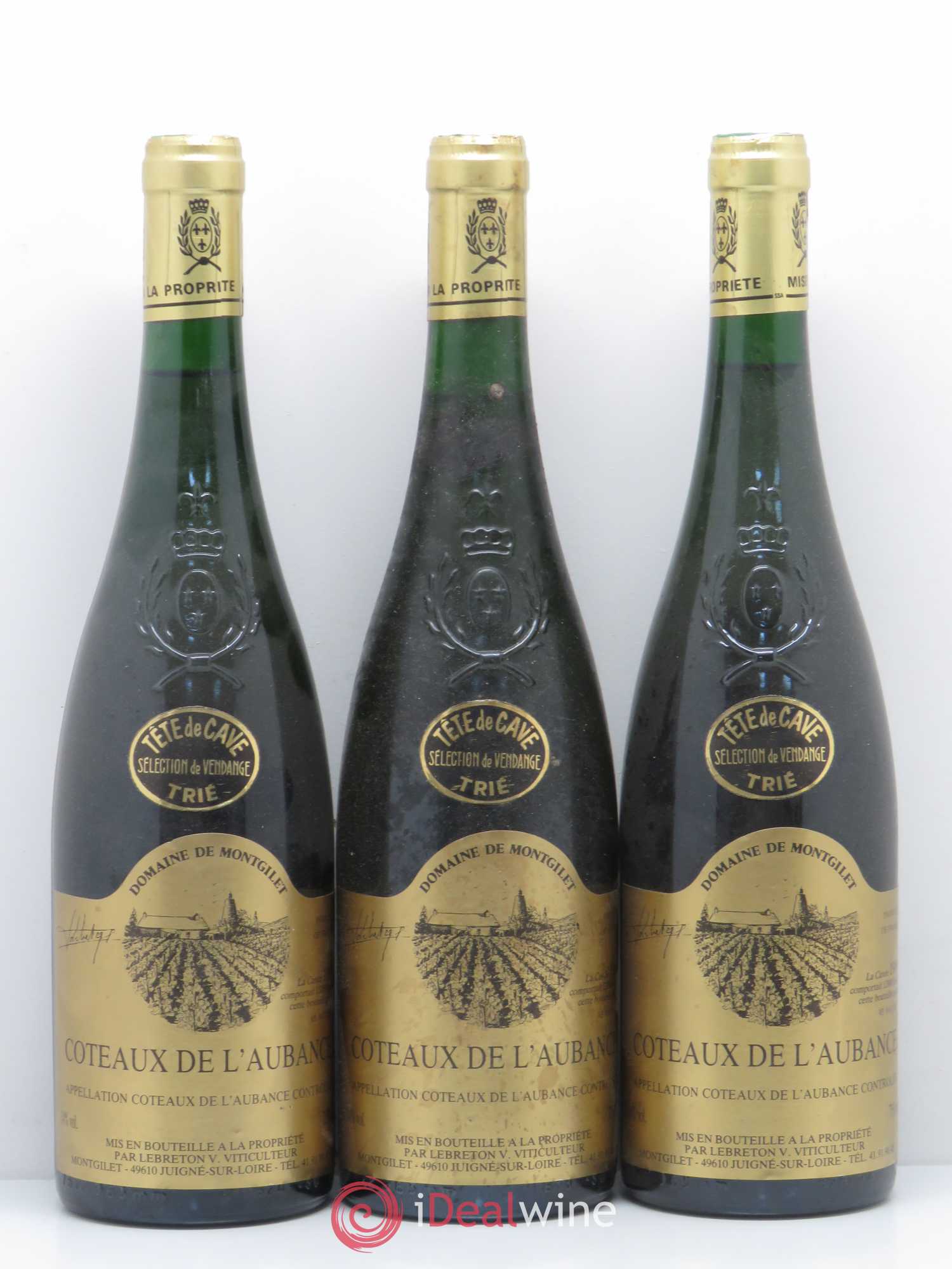 Coteaux de l'Aubance Montgilet (Domaine de) 1989 - Lot de 5 bouteilles - 2