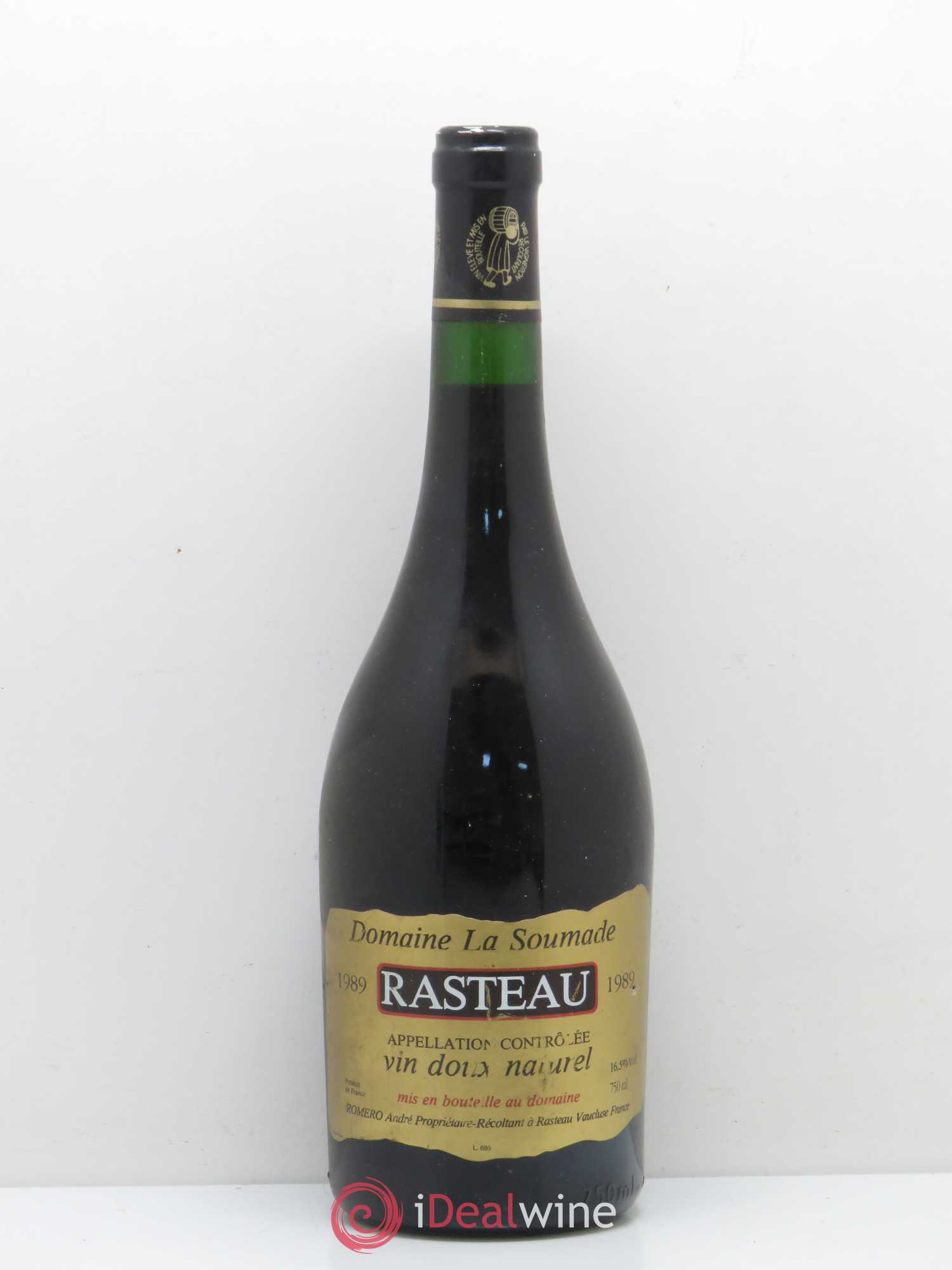 Rasteau La Soumade (Domaine) 1989 - Posten von 1 Flasche - 0