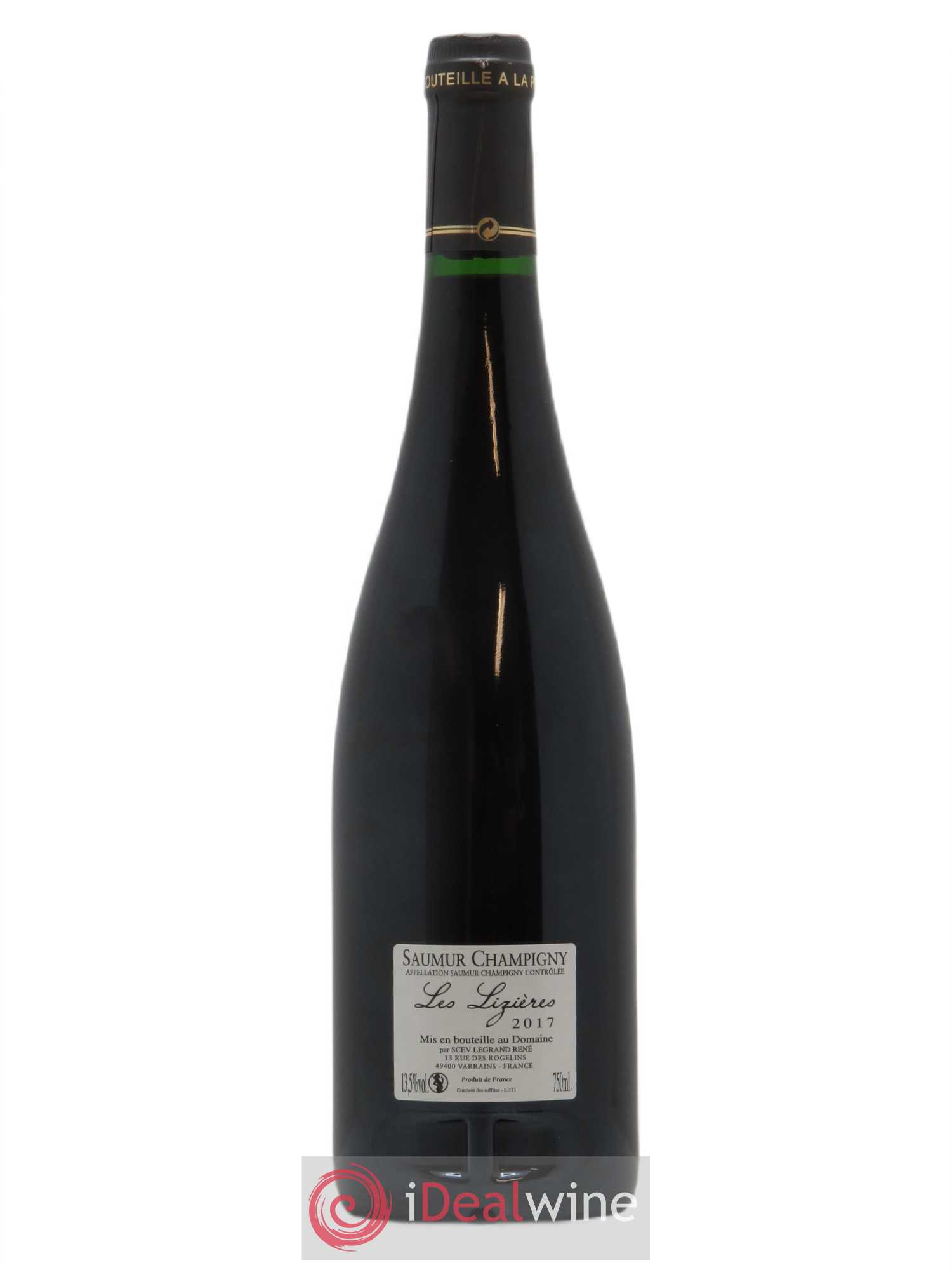 Saumur-Champigny Les Lizières Clotilde Legrand (anciennement René-Noël Legrand) 2017 - Lot of 1 bottle - 1