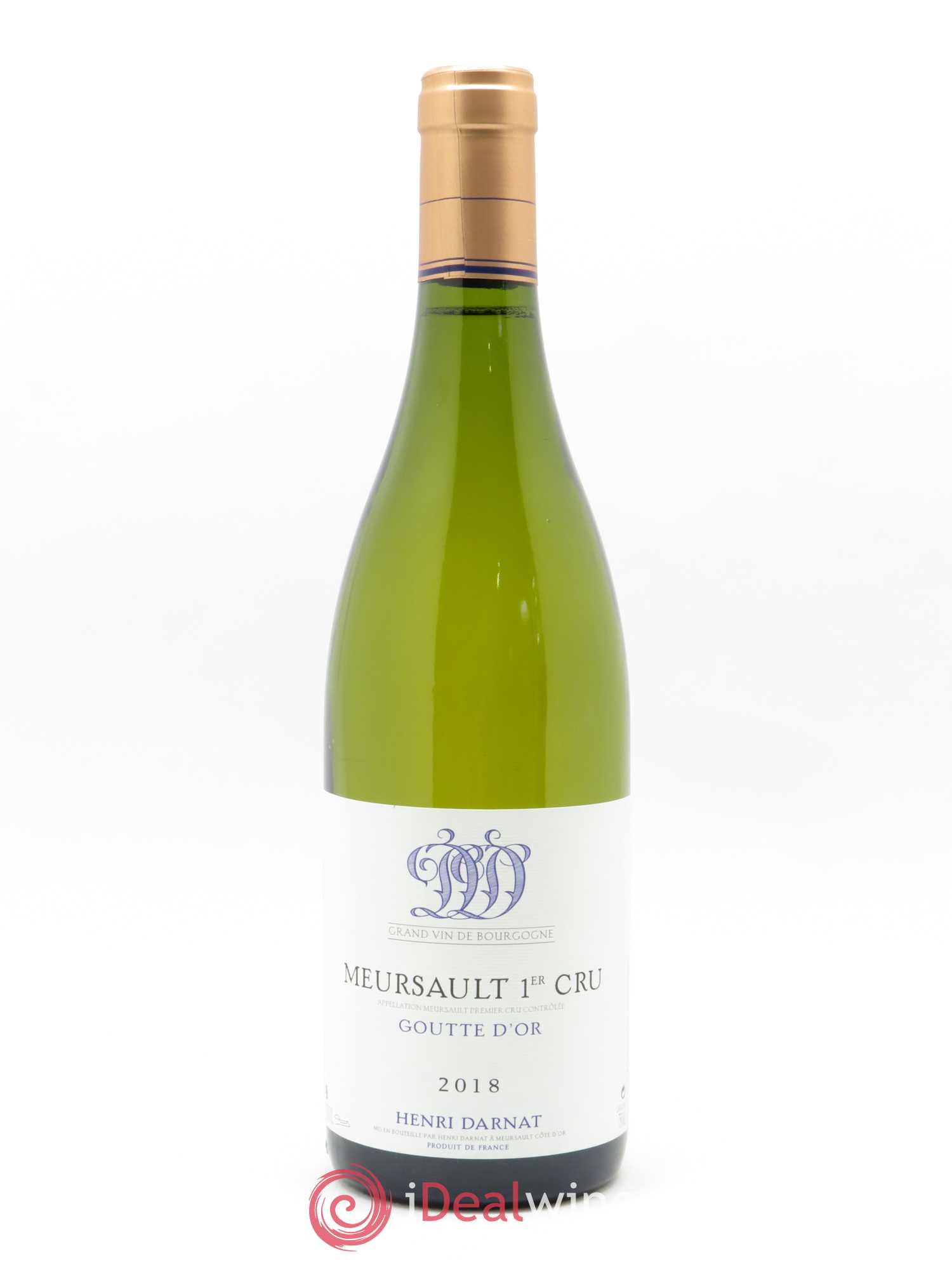 Meursault 1er Cru Goutte d'Or Henri Darnat 2018 - Lot de 1 bouteille - 0