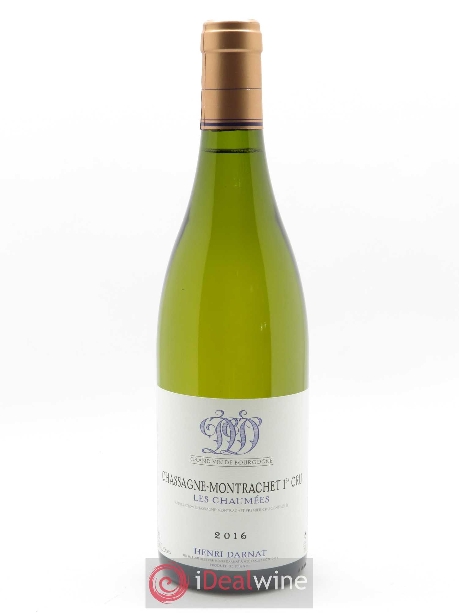 Chassagne-Montrachet 1er Cru Les Chaumées Henri Darnat 2016 - Lot de 1 bouteille - 0