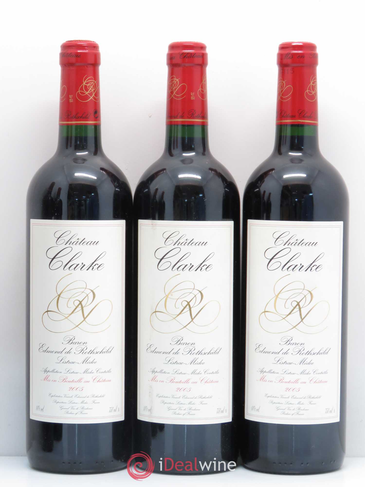 Château Clarke 2005 - Lot de 5 bouteilles - 1