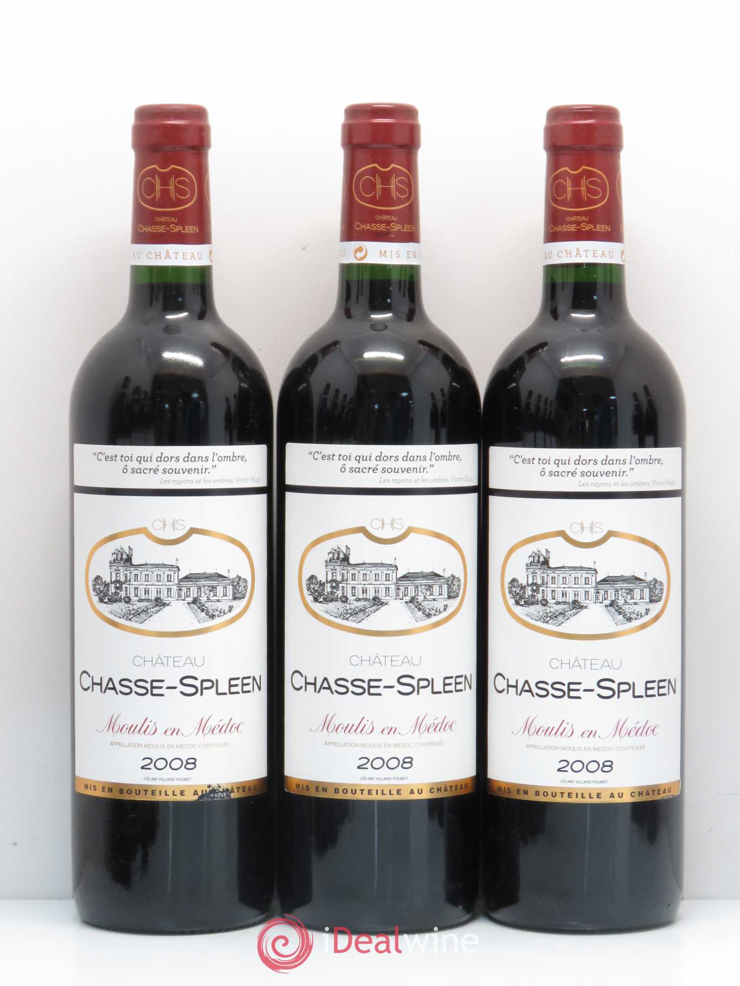 Château Chasse Spleen 2008 - Lot de 12 bouteilles - 2
