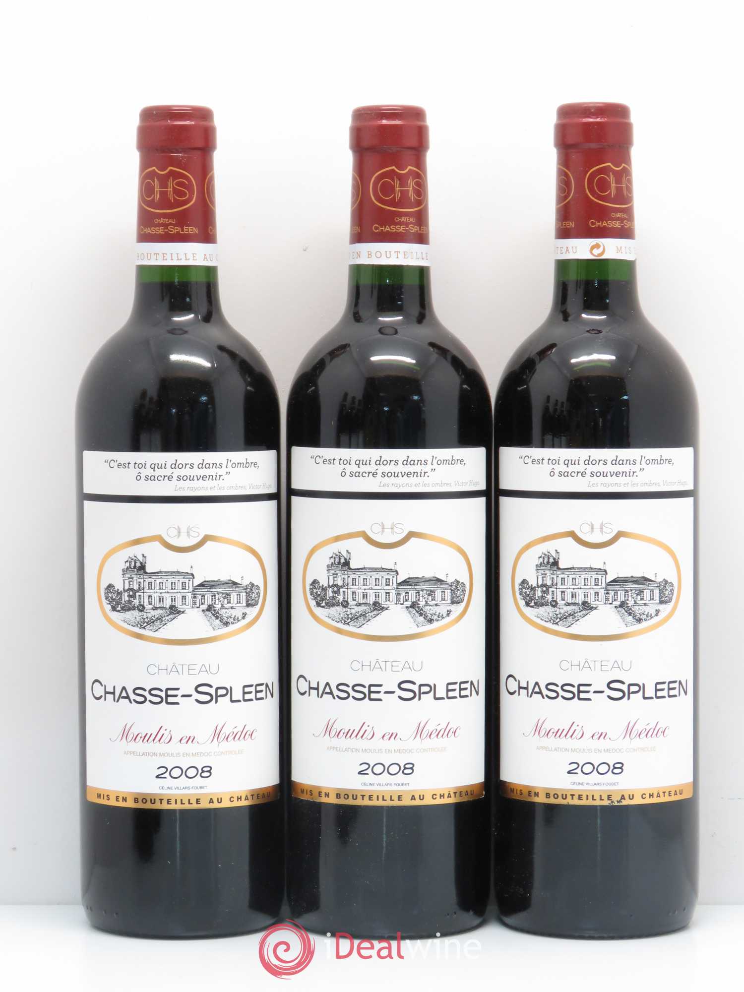 Château Chasse Spleen 2008 - Lot de 12 bouteilles - 3