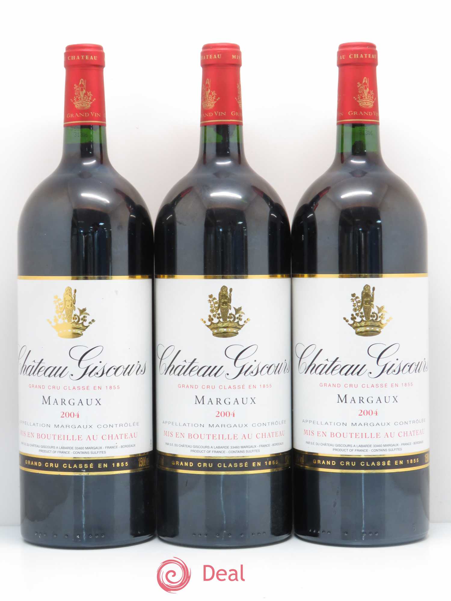 Château Giscours 3ème Grand Cru Classé 2004 - Lot de 3 magnums - 0