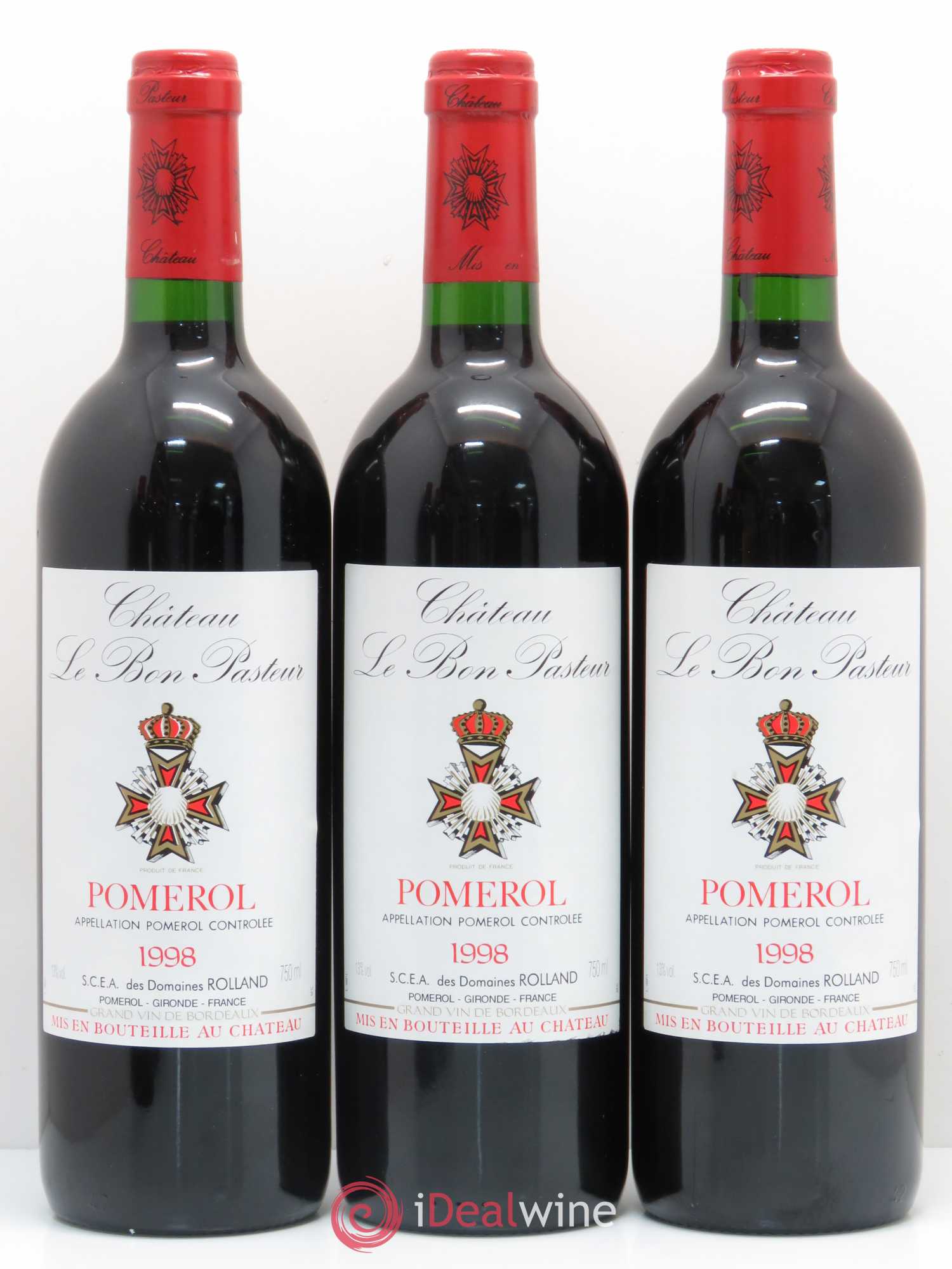 Château le Bon Pasteur 1998 - Lot de 6 bouteilles - 1