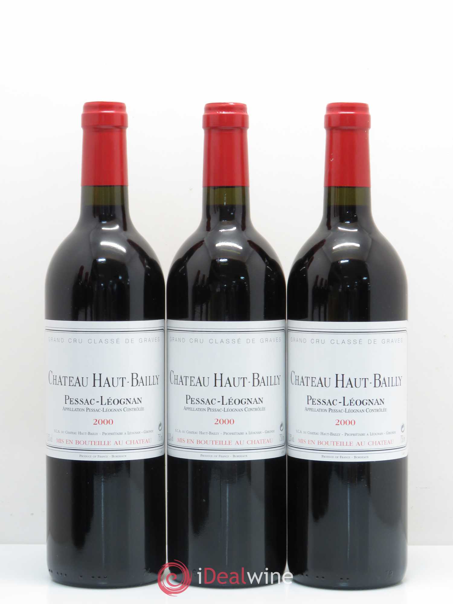 Château Haut-Bailly Cru Classé de Graves 2000 - Lot de 6 bouteilles - 1