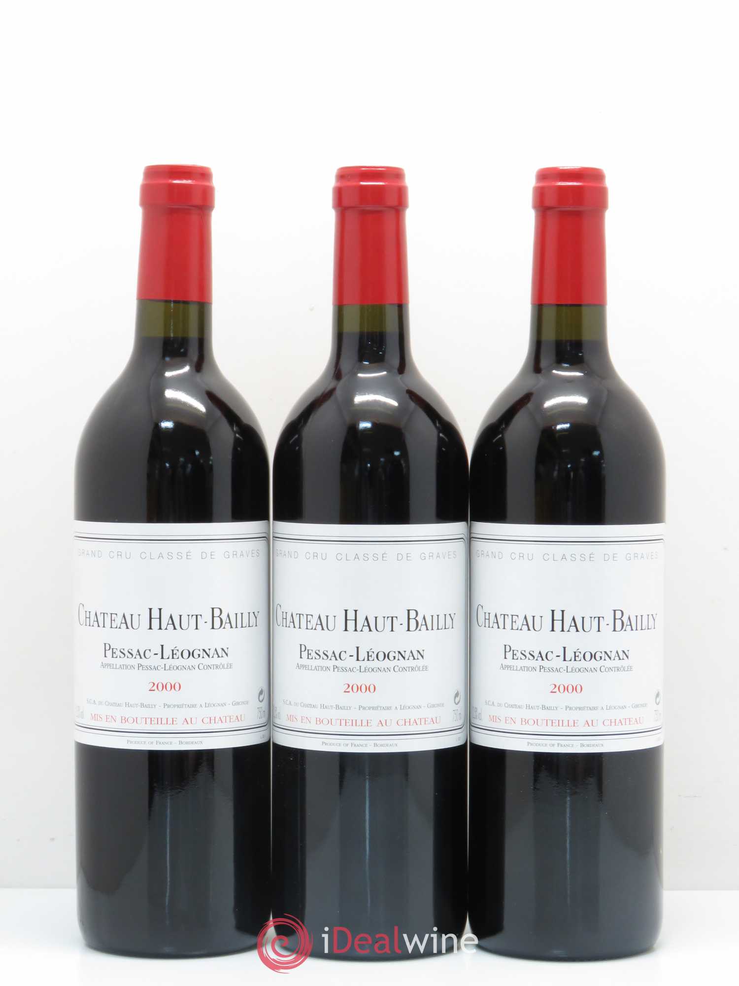 Château Haut-Bailly Cru Classé de Graves 2000 - Lot de 6 bouteilles - 2