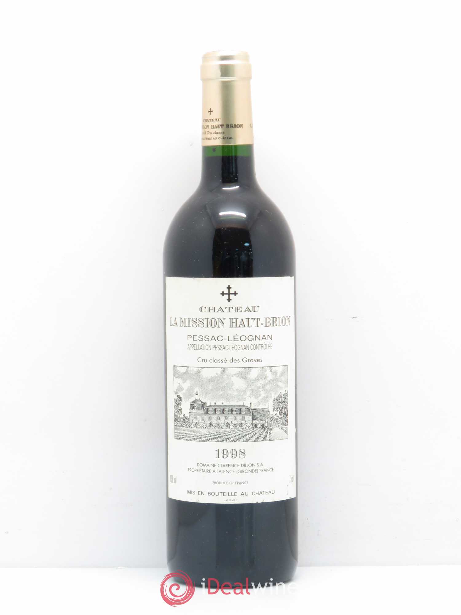 Château la Mission Haut-Brion Cru Classé de Graves 1998 - Lot de 1 bouteille - 0